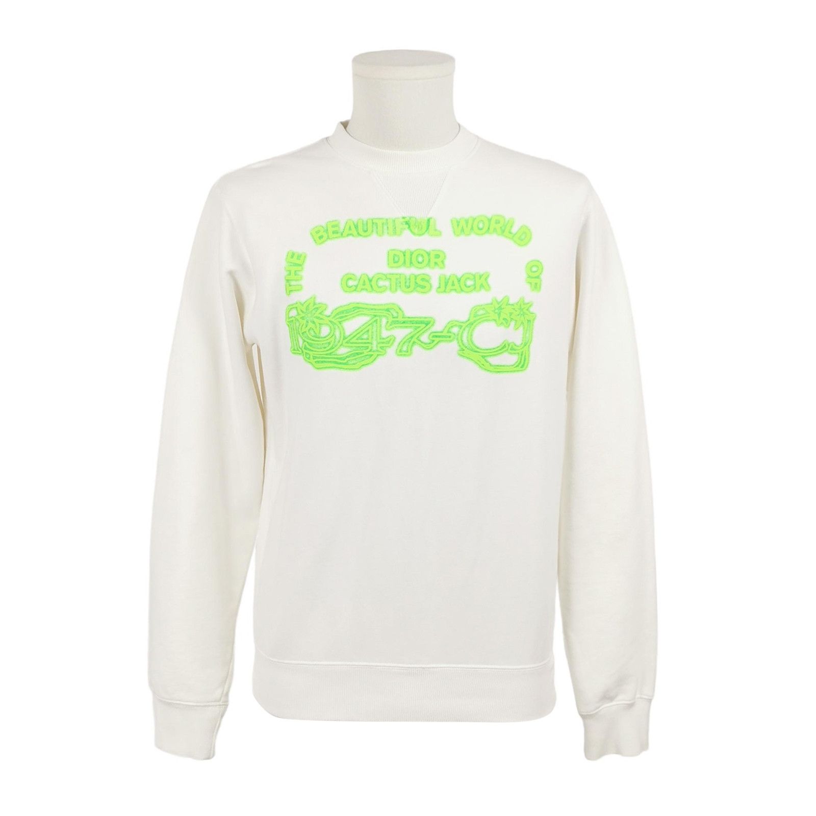 Louis Vuitton Dior x Travis Scott Cotton Logo Print Crewneck Sweatshirt XS Size US XS / EU 42 / 0 - 2 Thumbnail