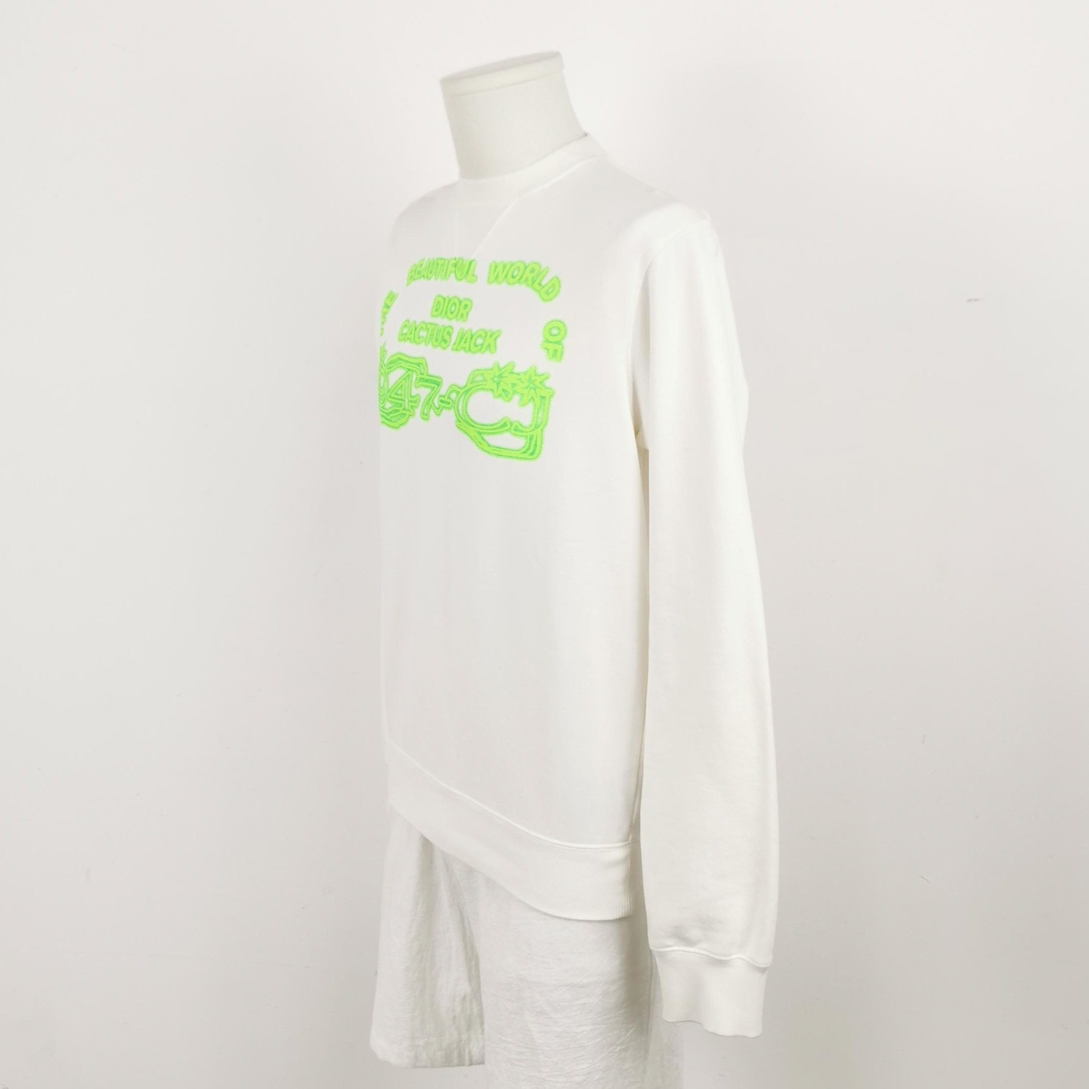 Louis Vuitton Dior x Travis Scott Cotton Logo Print Crewneck Sweatshirt XS Size US XS / EU 42 / 0 - 4 Thumbnail