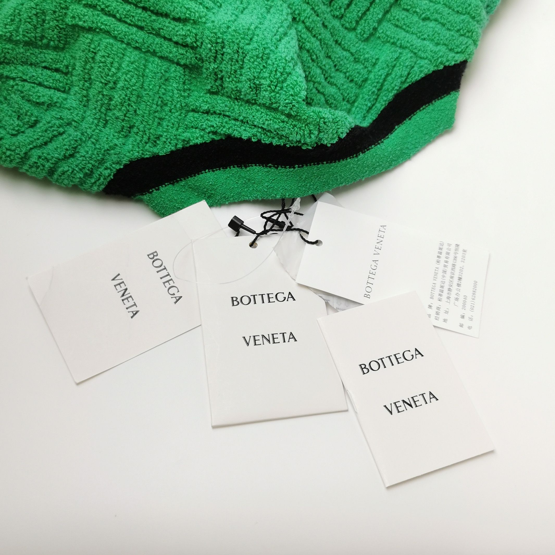 Louis Vuitton Bottega Veneta Green Intrecciato Cotton Short Sleeve Knit L Size US L / EU 52-54 / 3 - 5 Thumbnail
