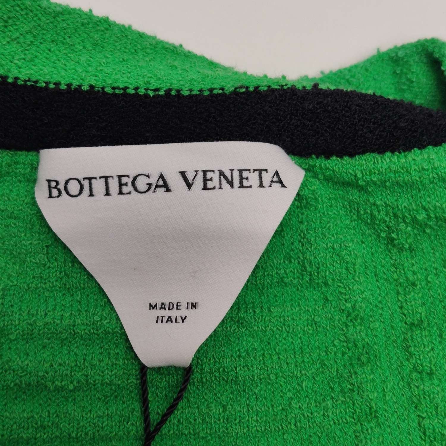 Louis Vuitton Bottega Veneta Green Intrecciato Cotton Short Sleeve Knit L Size US L / EU 52-54 / 3 - 7 Thumbnail