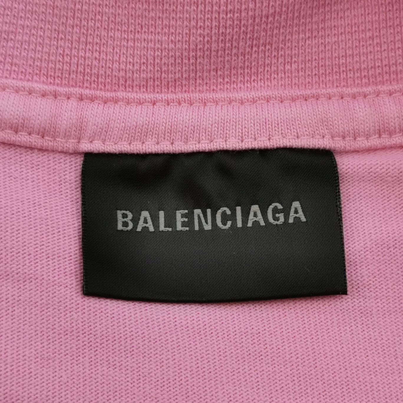 Louis Vuitton Balenciaga Pink Logo Graffiti Short-Sleeve T-Shirt XXS Size US XXS / EU 40 - 7 Thumbnail