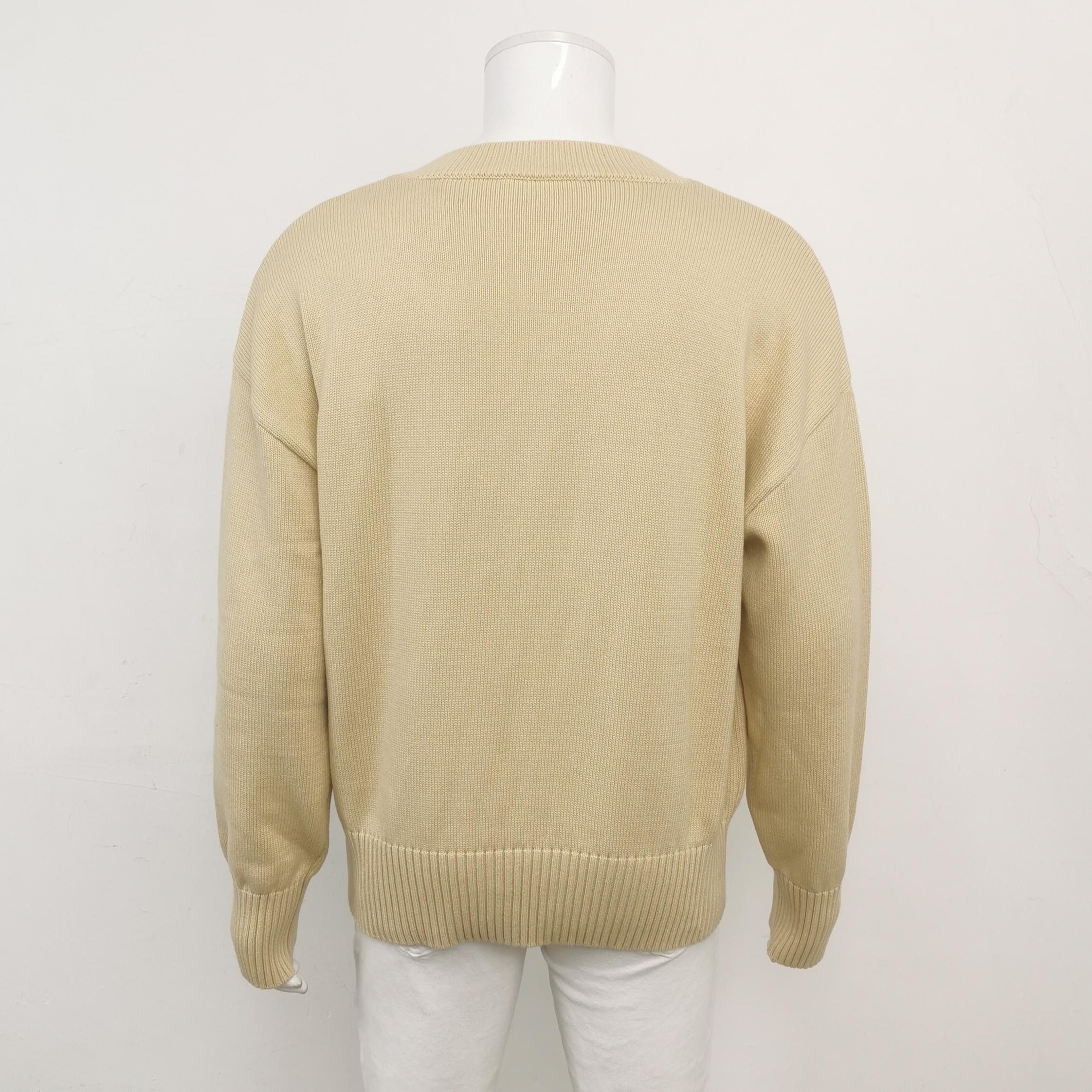 Louis Vuitton Alexandre Mattiussi Wool V-Neck Sweater S Size US XL / EU 56 / 4 - 4 Thumbnail