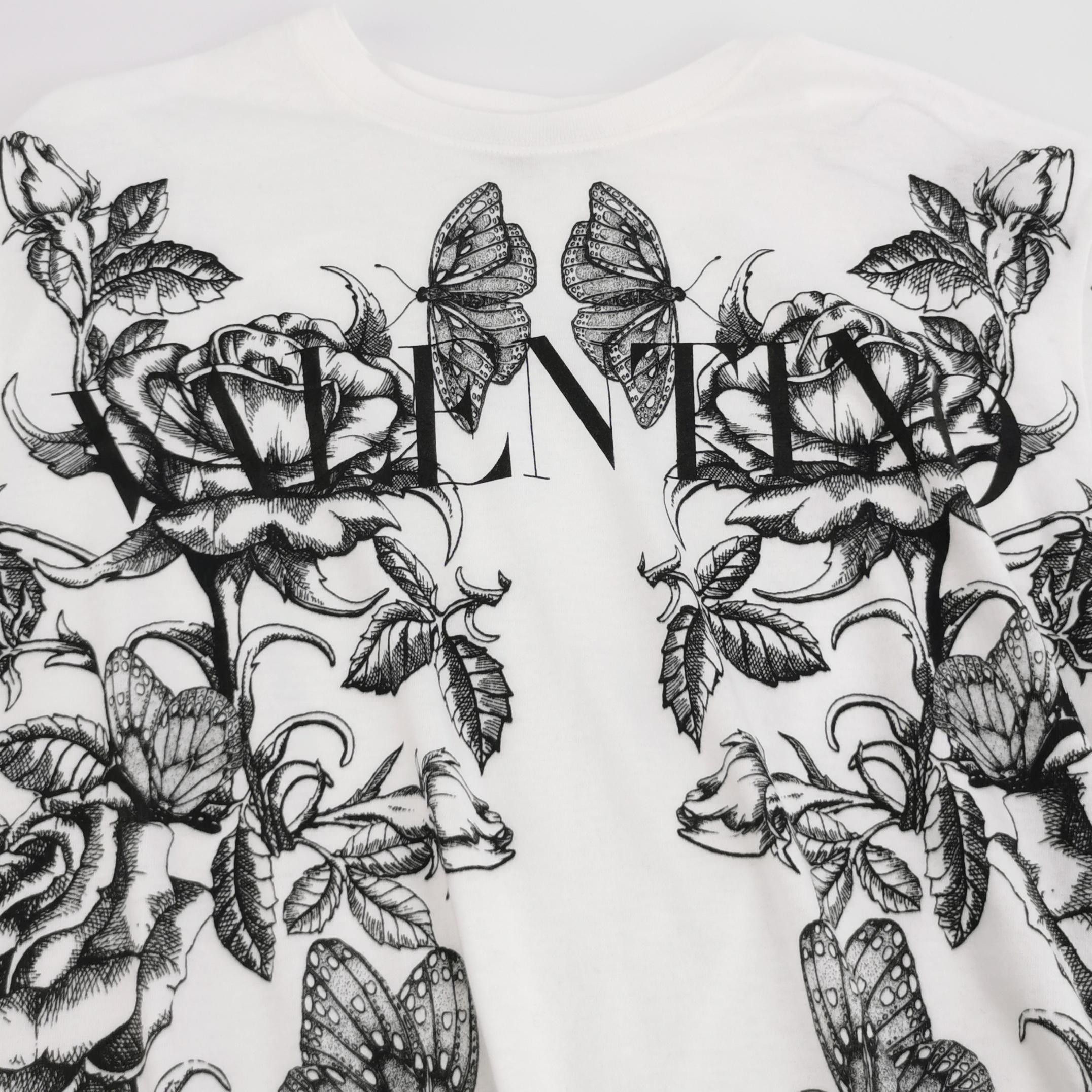 Louis Vuitton Valentino XS Cotton Floral Logo Crewneck T-Shirt Size US S / EU 44-46 / 1 - 7 Thumbnail