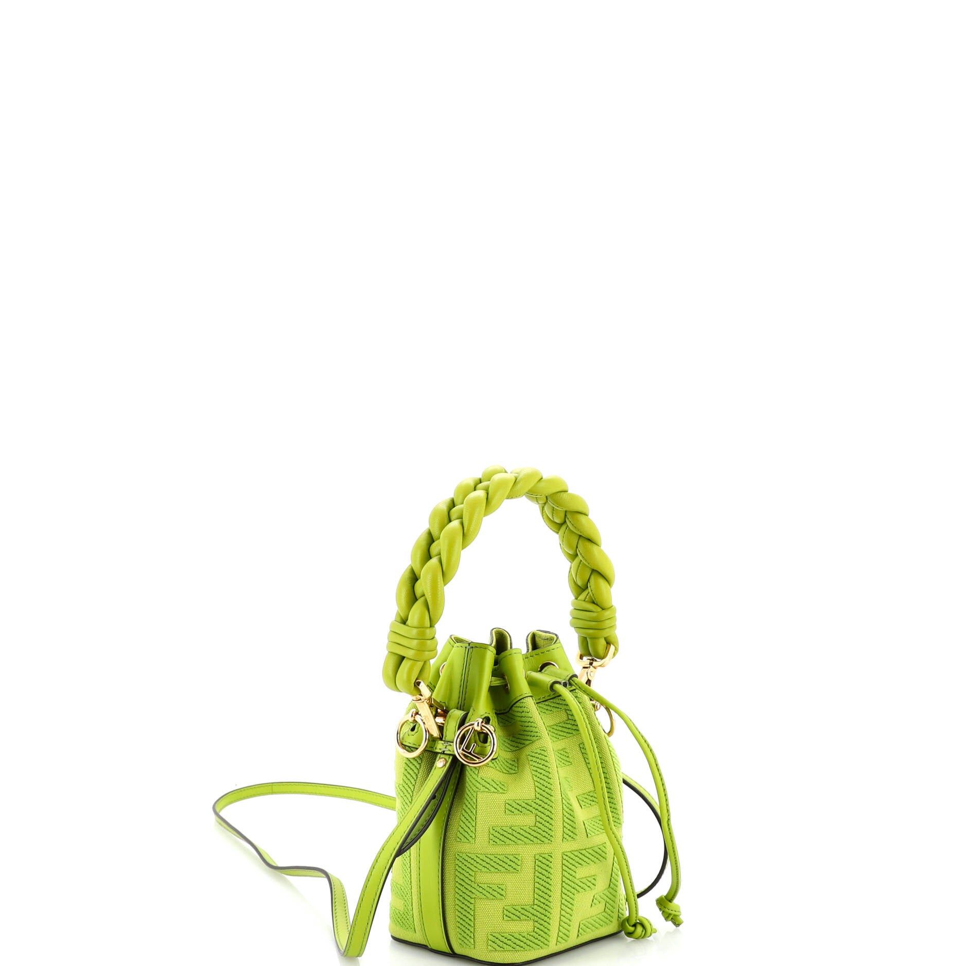 Fendi Woven Handle Mon Tresor Bucket Bag Size ONE SIZE - 2 Thumbnail