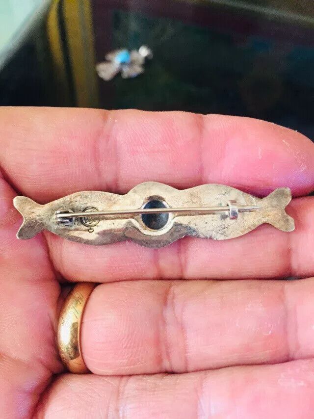 Japanese Brand Navajo Tribal Totem Silver Brooch Size ONE SIZE - 4 Thumbnail