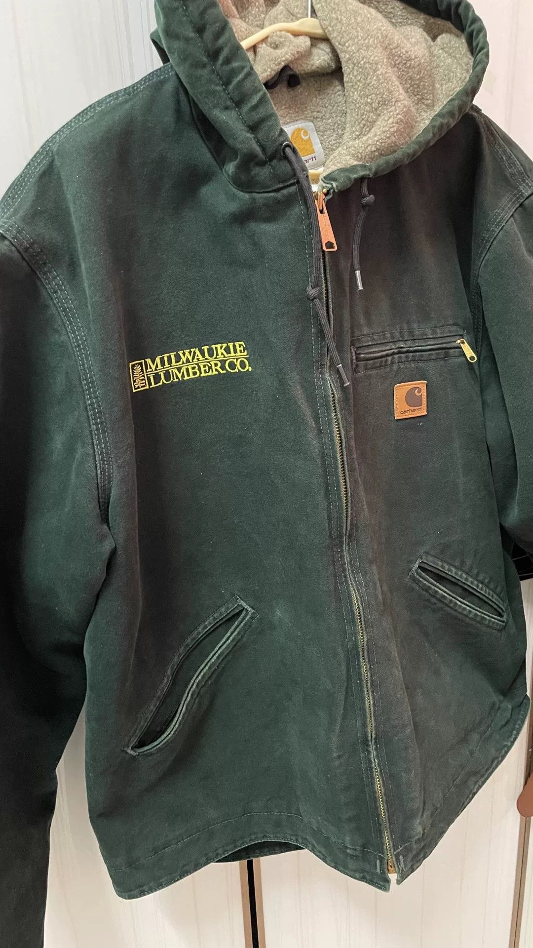 Japanese Brand Vintage Carhartt J141 Spruce Green Jacket Size US L / EU 52-54 / 3 - 4 Thumbnail