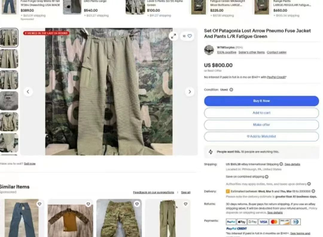 Patagonia Patagonia Lost Arrow Pneumo Fuse Pants Size US 30 / EU 46 - 2 Thumbnail