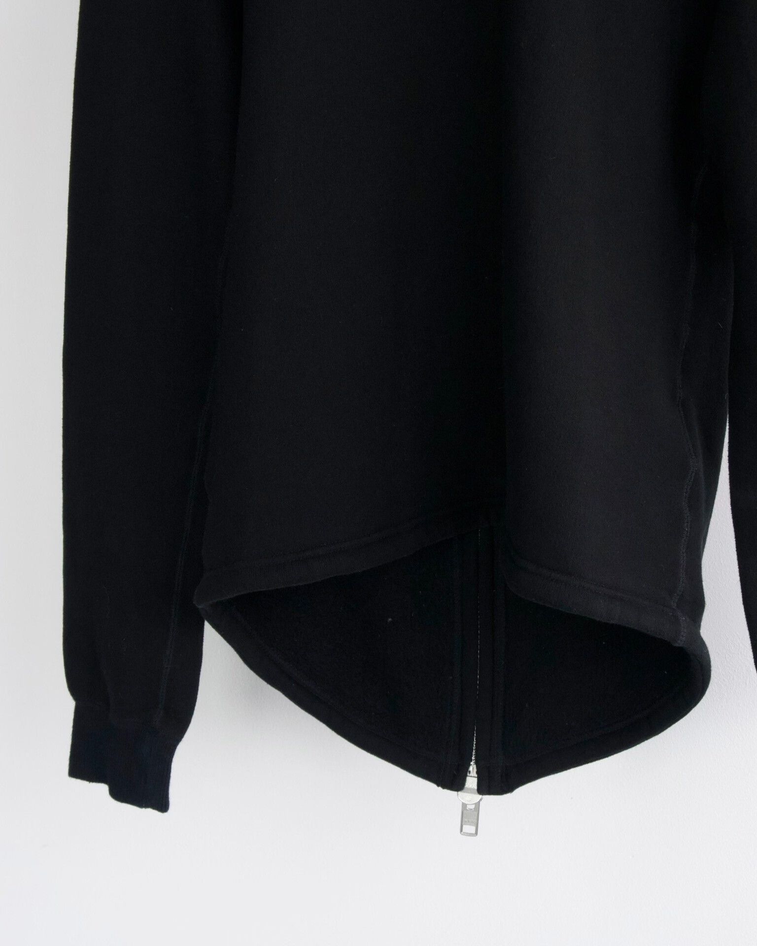 Yohji Yamamoto Yohji Yamamoto Black Zip-Front Hoodie Size XS / US 0-2 / IT 36-38 - 7 Thumbnail