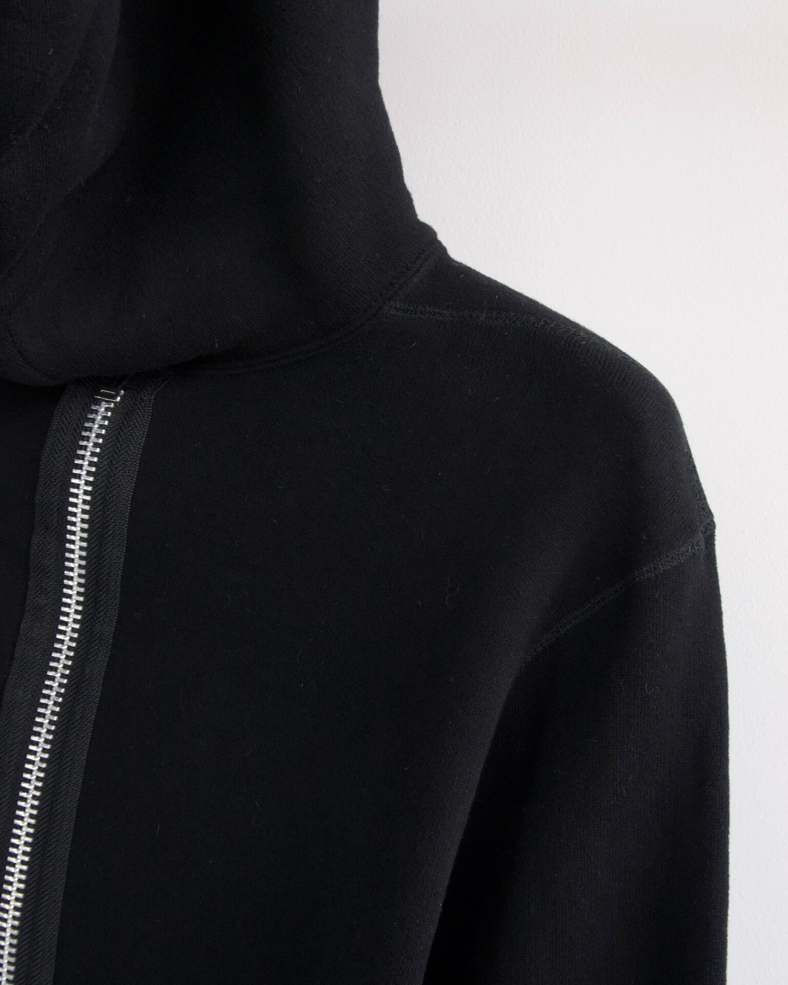 Yohji Yamamoto Yohji Yamamoto Black Zip-Front Hoodie Size XS / US 0-2 / IT 36-38 - 6 Thumbnail