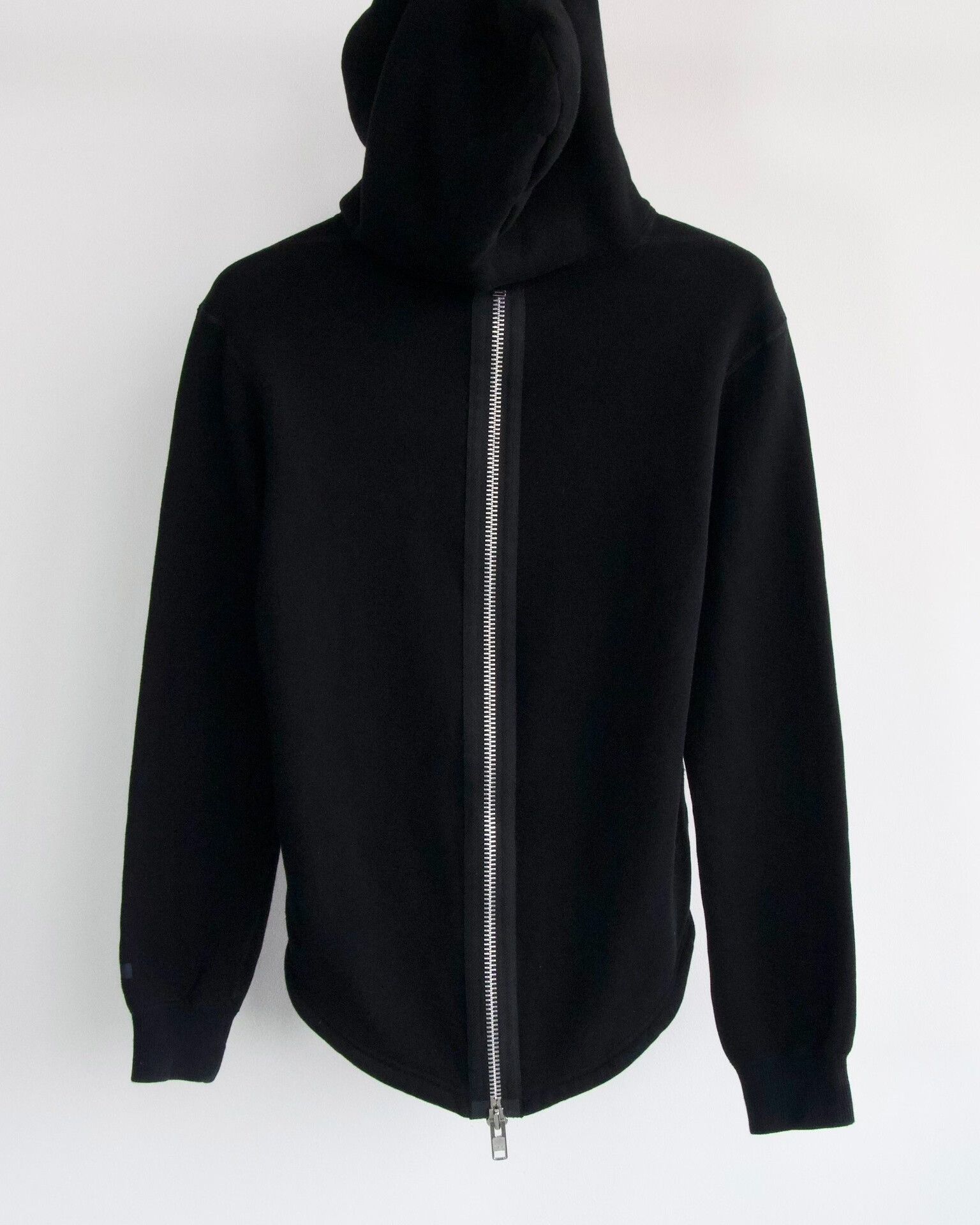 Yohji Yamamoto Yohji Yamamoto Black Zip-Front Hoodie Size XS / US 0-2 / IT 36-38 - 2 Thumbnail