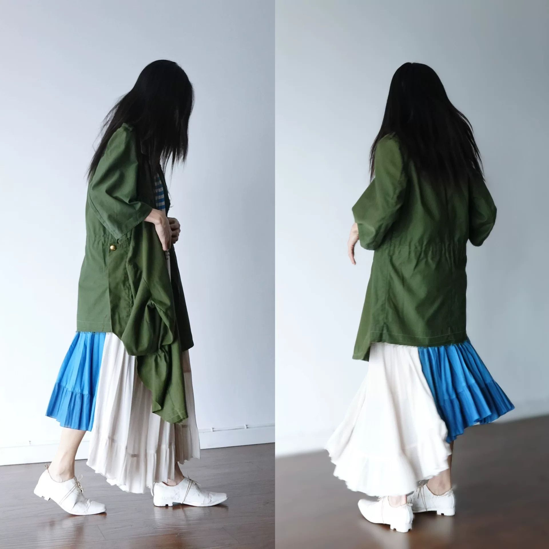 Japanese Brand Deconstructed Military Style Women's Jacket Size M / US 6-8 / IT 42-44 - 9 Thumbnail