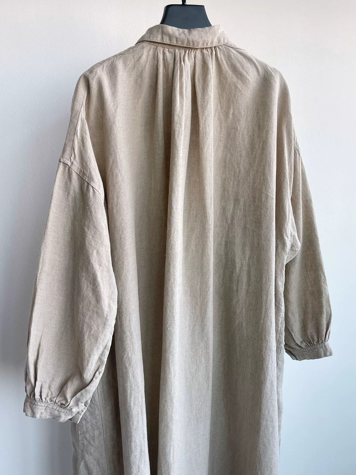 Japanese Brand Lithuanian Linen Long Coat by NestRobe Size M / US 6-8 / IT 42-44 - 8 Thumbnail