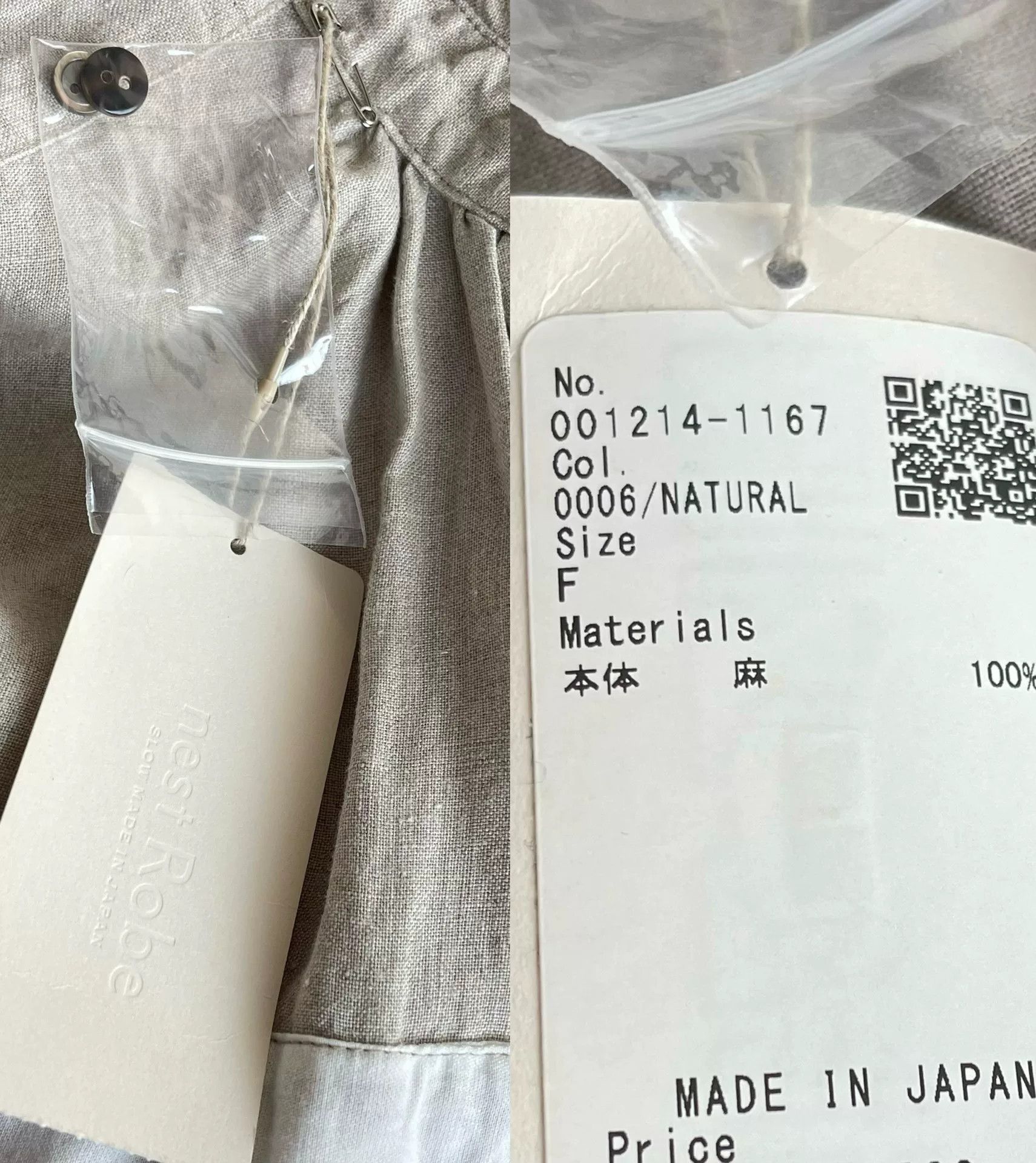 Japanese Brand Lithuanian Linen Long Coat by NestRobe Size M / US 6-8 / IT 42-44 - 9 Thumbnail