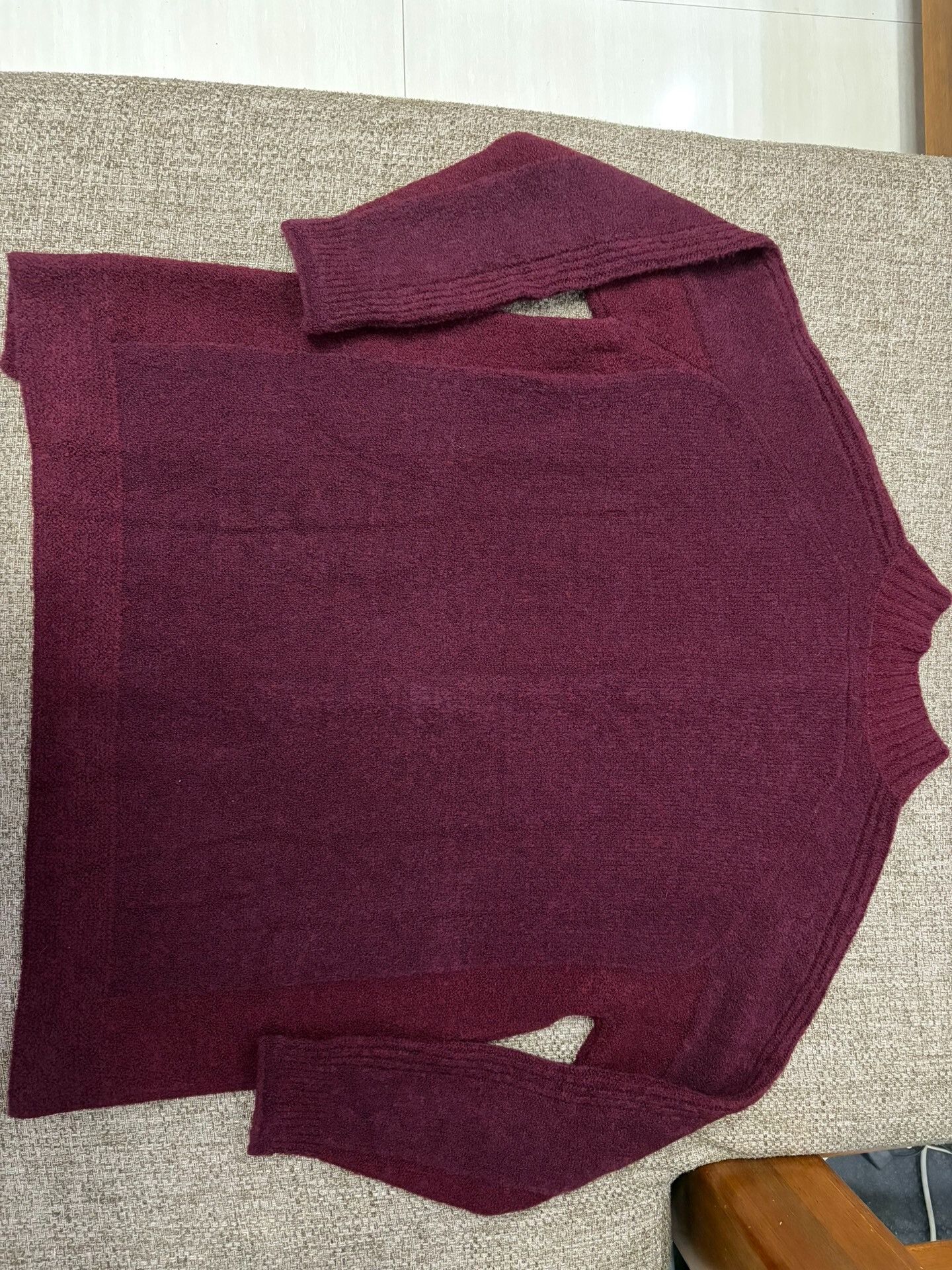 Japanese Brand Plantation Wool Cardigan for Autumn/Winter Size M / US 6-8 / IT 42-44 - 2 Thumbnail