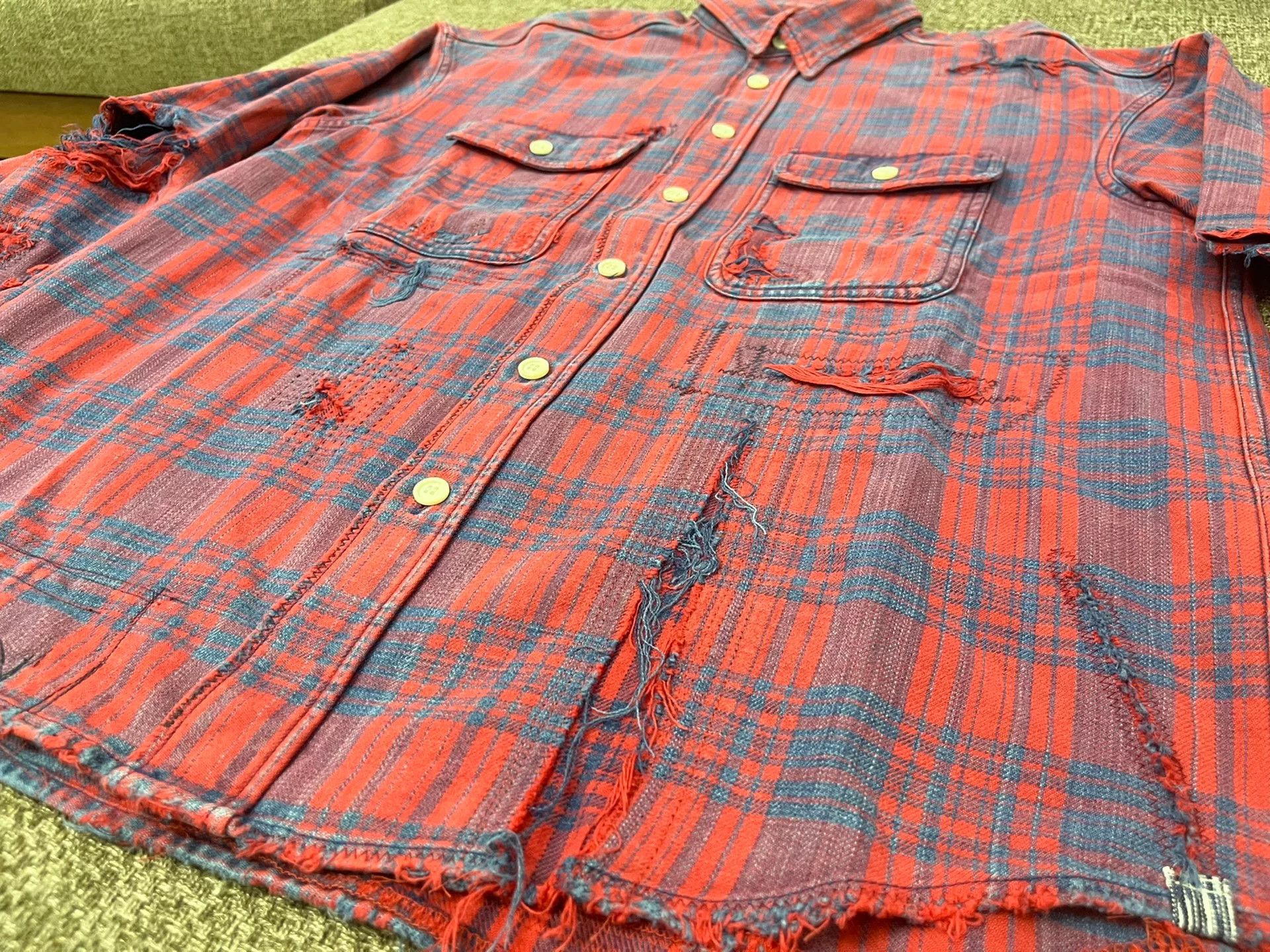 Visvim VISVIM Lumber Check Crash Shirt Size US S / EU 44-46 / 1 - 5 Thumbnail