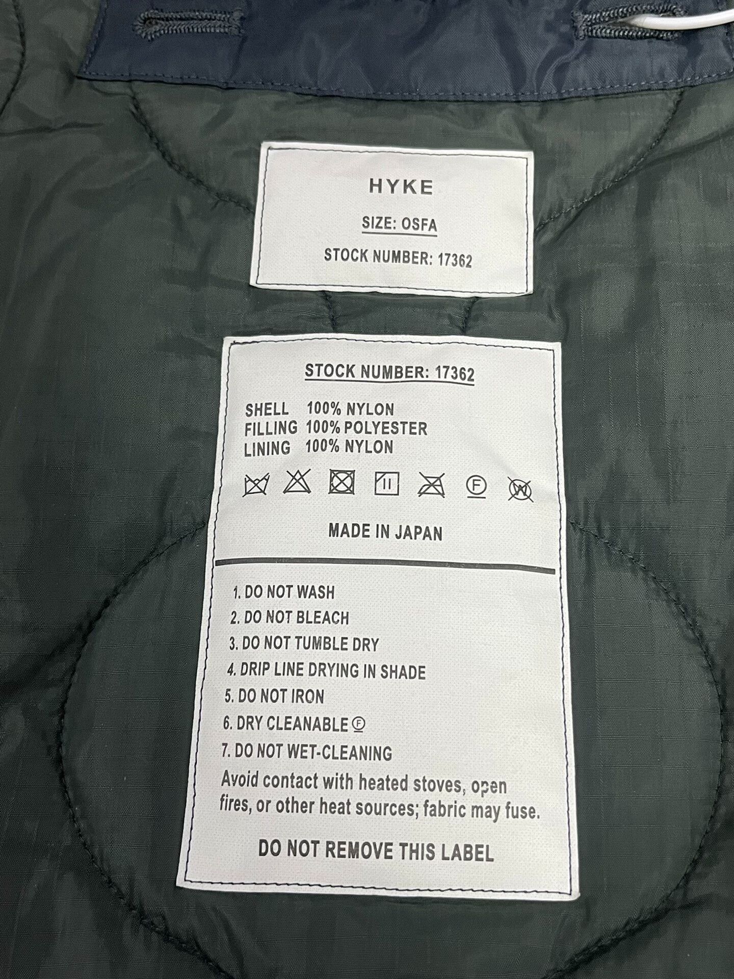 HYKE Hyke Quilted Nylon Cotton Vest Size US M / EU 48-50 / 2 - 7 Thumbnail