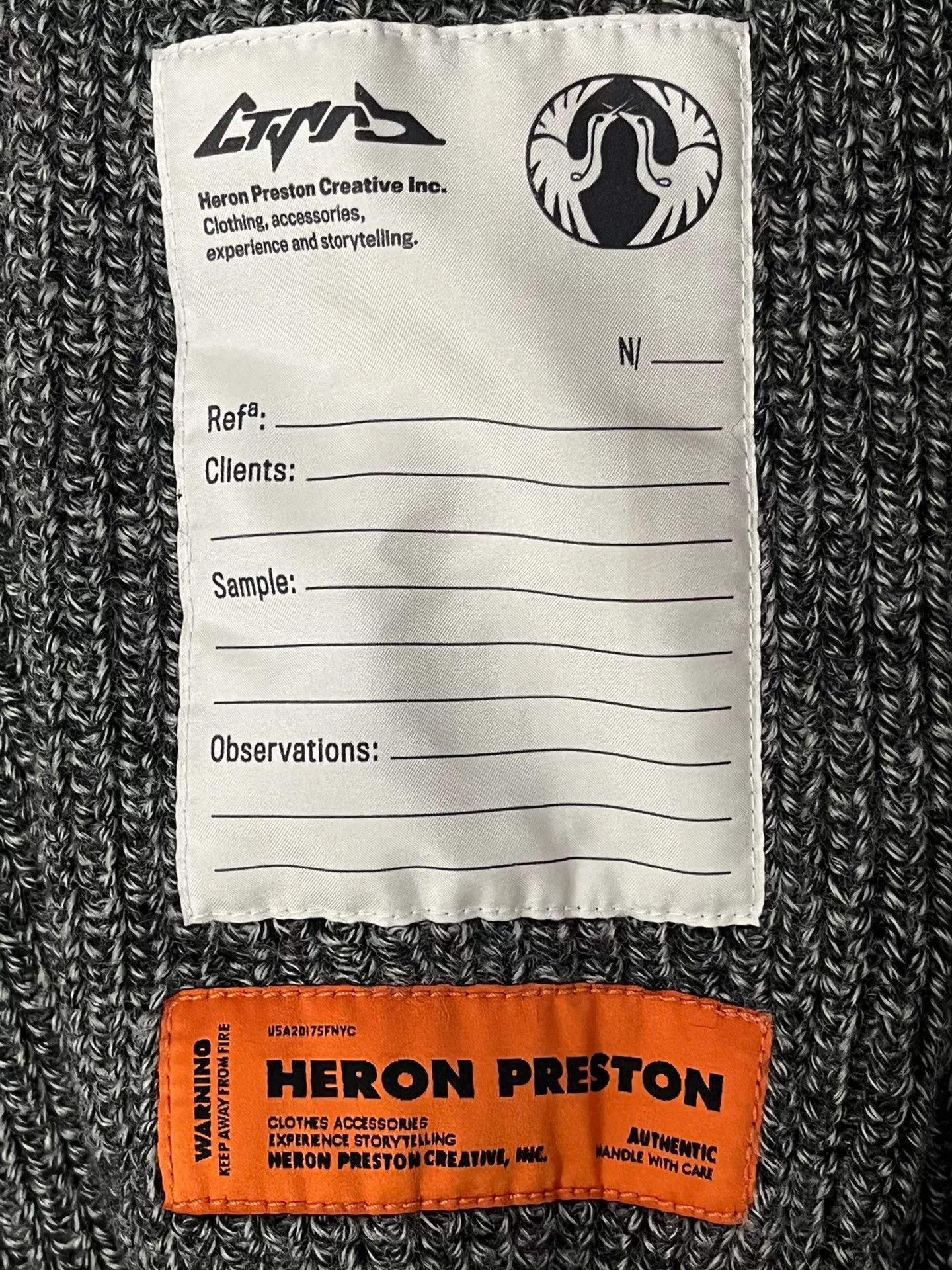 Heron Preston Heron Preston Wool High Neck Sweater Size US S / EU 44-46 / 1 - 5 Thumbnail