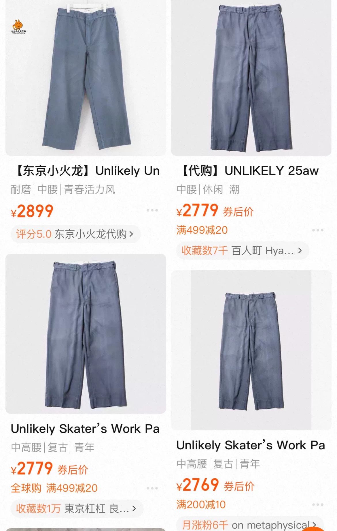 Unlikely Unlikely Skater's Work Pants Faded Navy Size US 30 / EU 46 - 2 Thumbnail