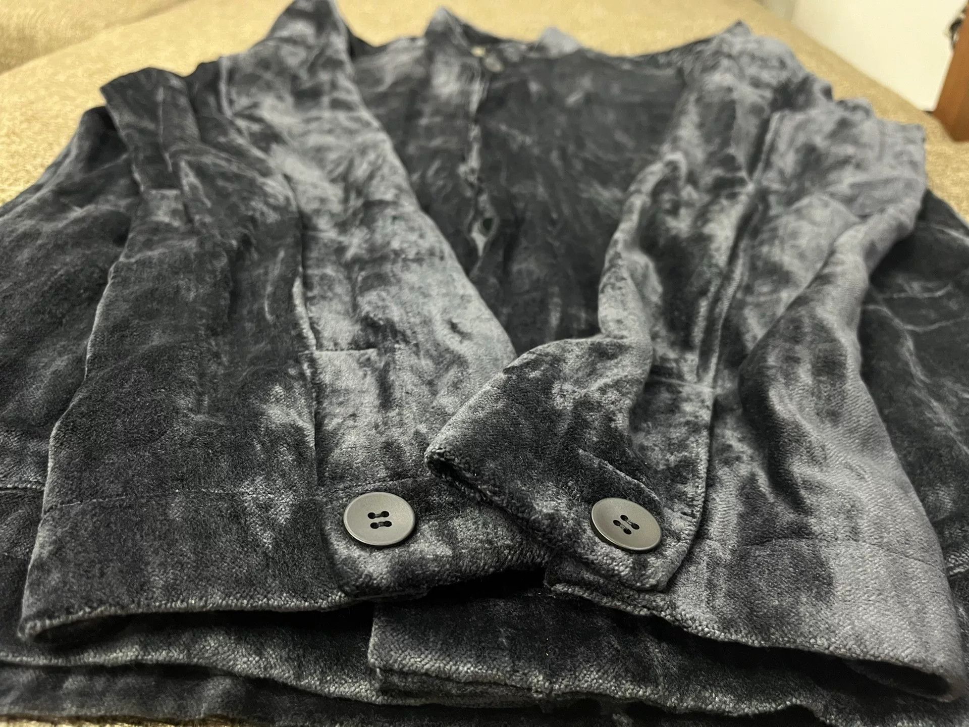 Japanese Brand Velvet Metallic Thread Jacket Size S / US 4 / IT 40 - 4 Thumbnail