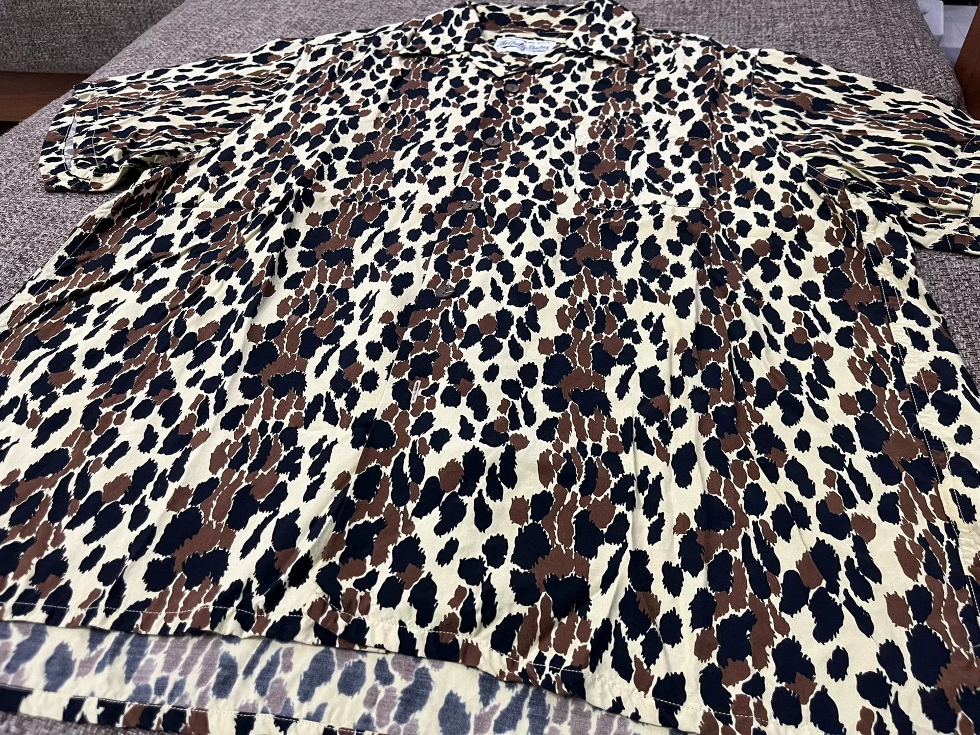 Wacko Maria Wacko Maria Yellow Leopard Print Shirt Size US M / EU 48-50 / 2 - 3 Thumbnail