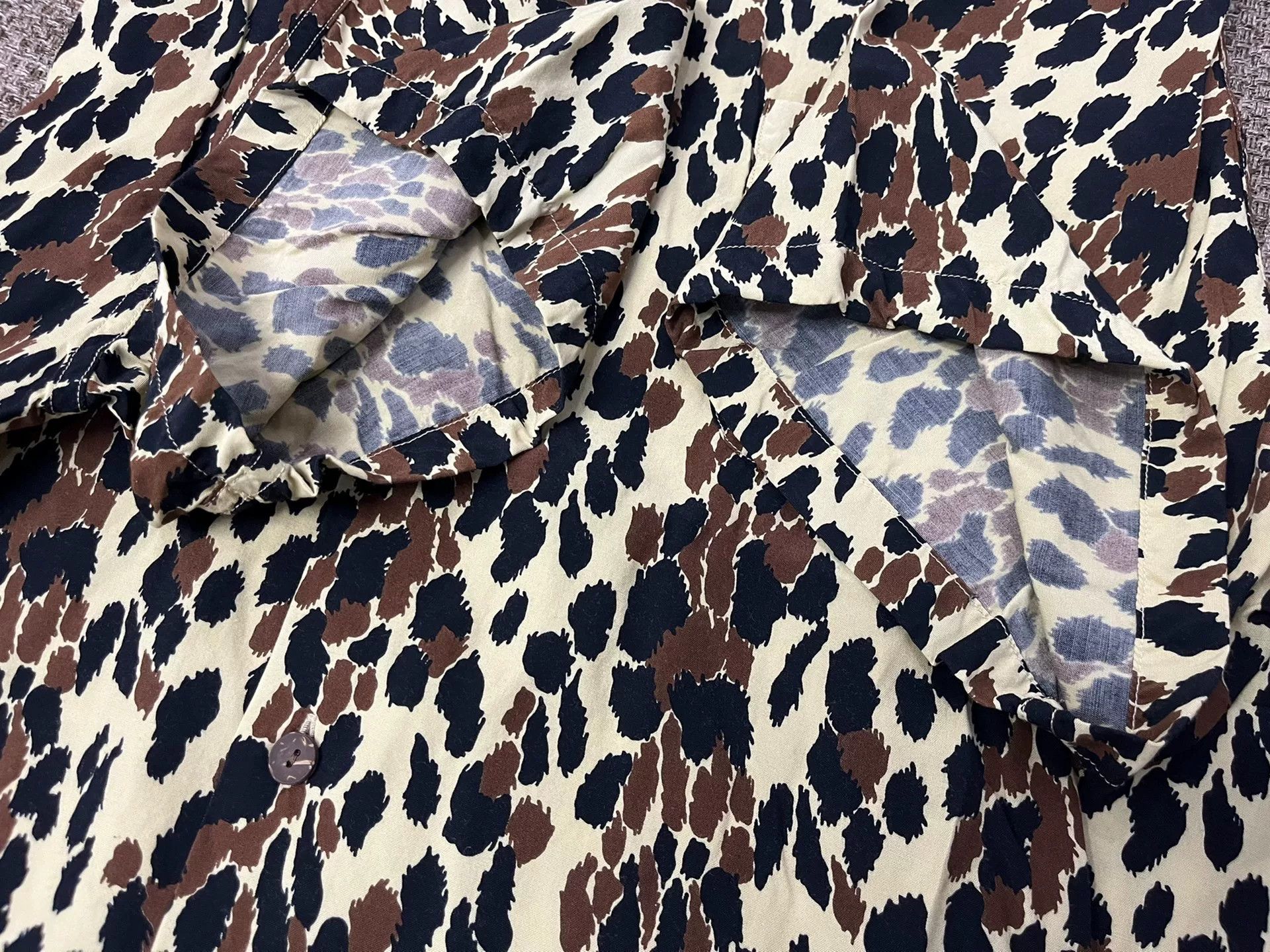 Wacko Maria Wacko Maria Yellow Leopard Print Shirt Size US M / EU 48-50 / 2 - 4 Thumbnail