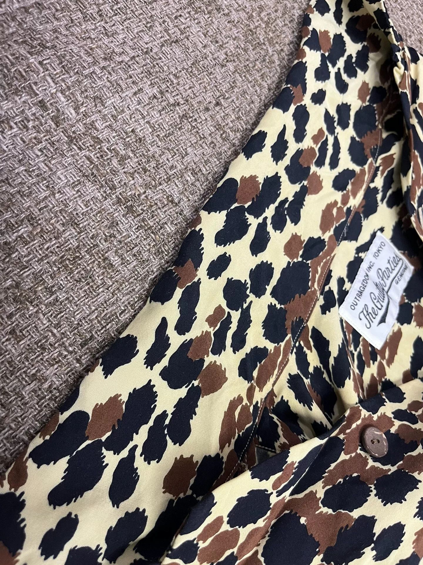 Wacko Maria Wacko Maria Yellow Leopard Print Shirt Size US M / EU 48-50 / 2 - 5 Thumbnail