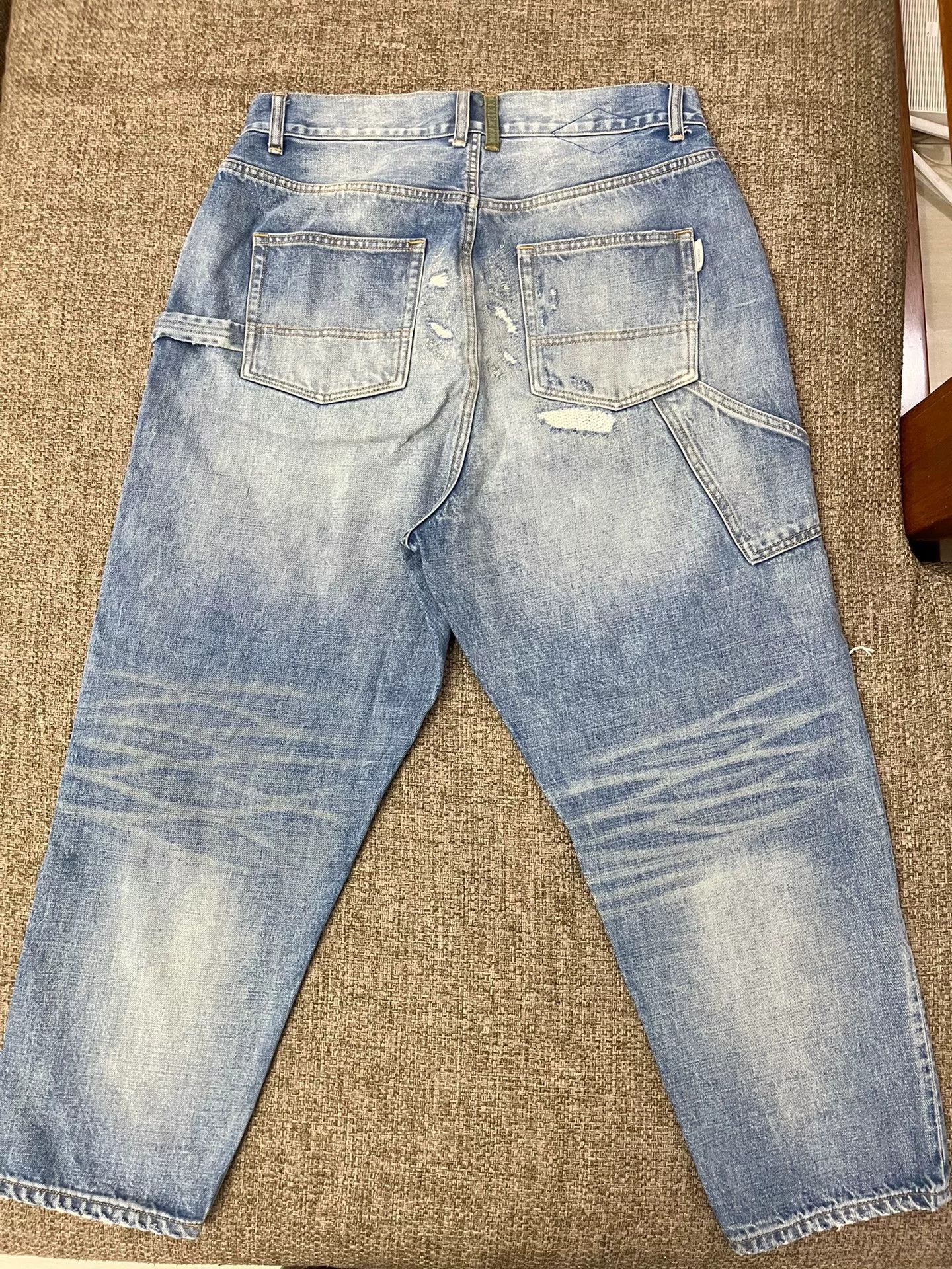 Madness Red Line Distressed Denim Pants Size US 34 / EU 50 - 2 Thumbnail