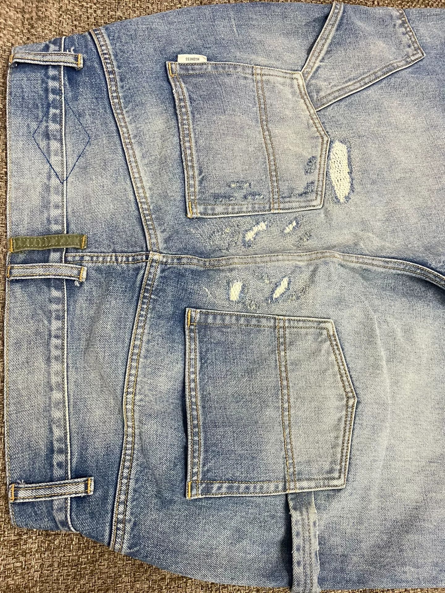 Madness Red Line Distressed Denim Pants Size US 34 / EU 50 - 6 Thumbnail