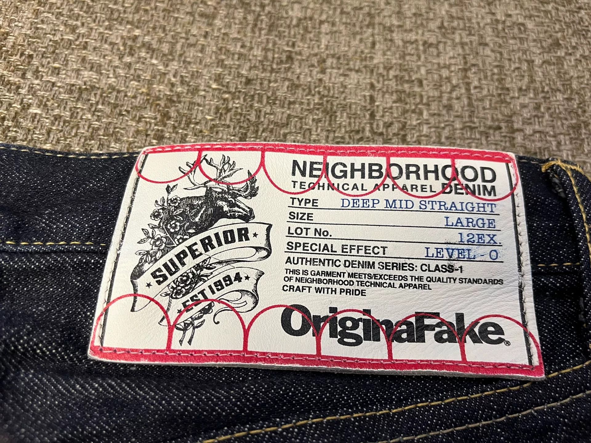 Neighborhood OriginaFake x Neighborhood Denim Pants Size US 30 / EU 46 - 8 Thumbnail