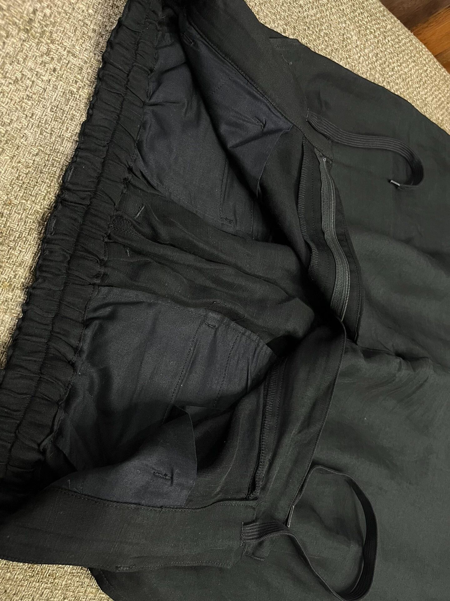 Stein Lightweight Black Twill Wide Easy Pants Size US 30 / EU 46 - 5 Thumbnail
