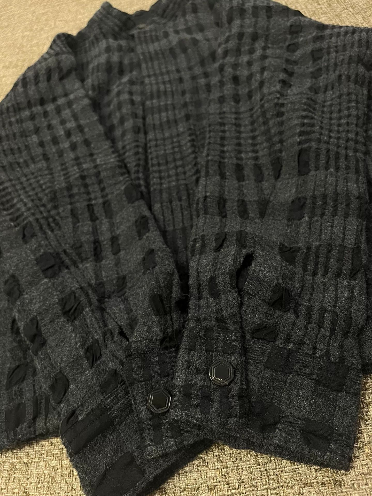 LONE WOLF Wool Plaid Coat for Unisex Wear Size S / US 4 / IT 40 - 5 Thumbnail