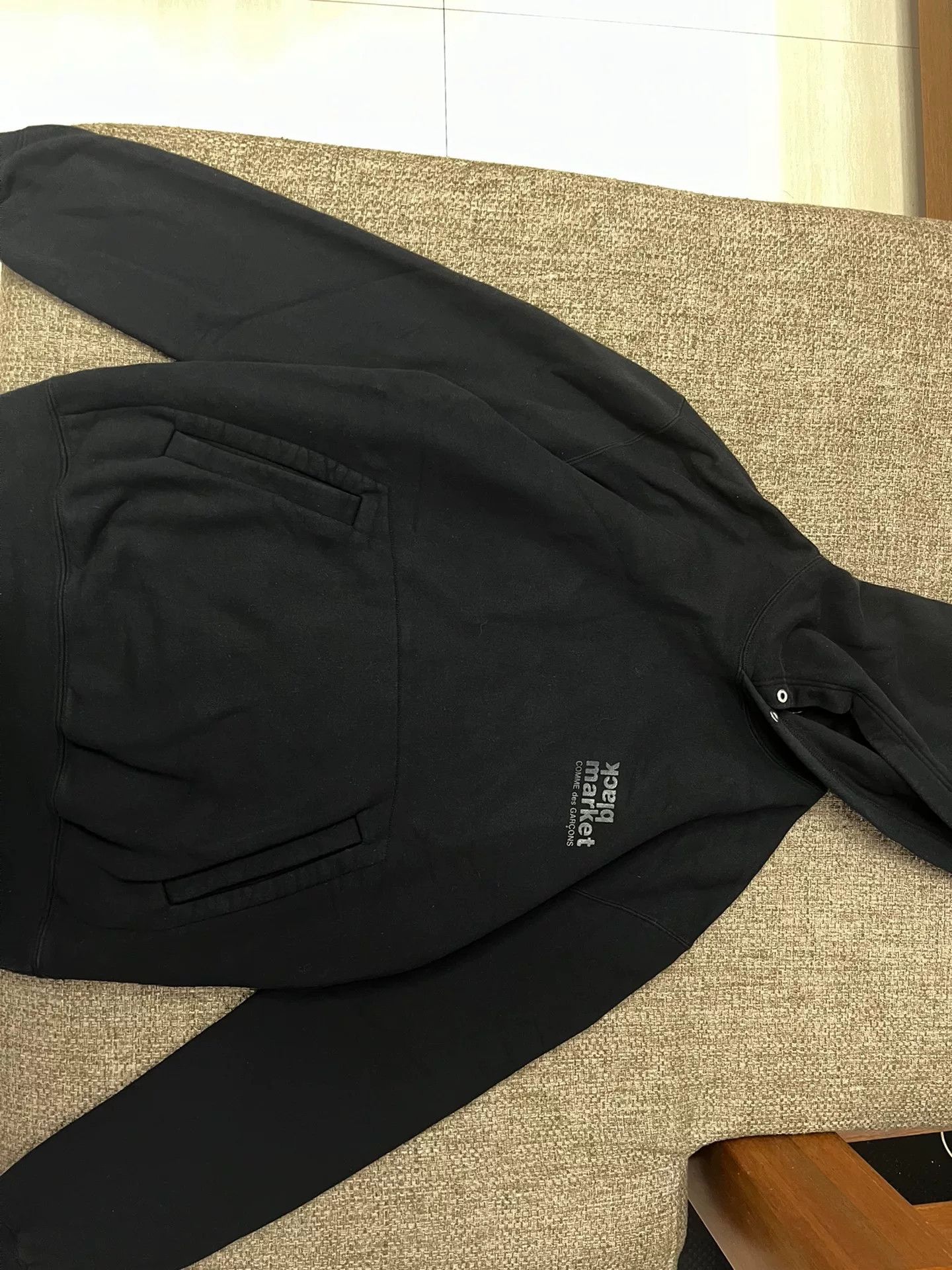Comme des Garcons Comme des Garçons x Stussy Black Market Hoodie Size US XL / EU 56 / 4 - 2 Thumbnail