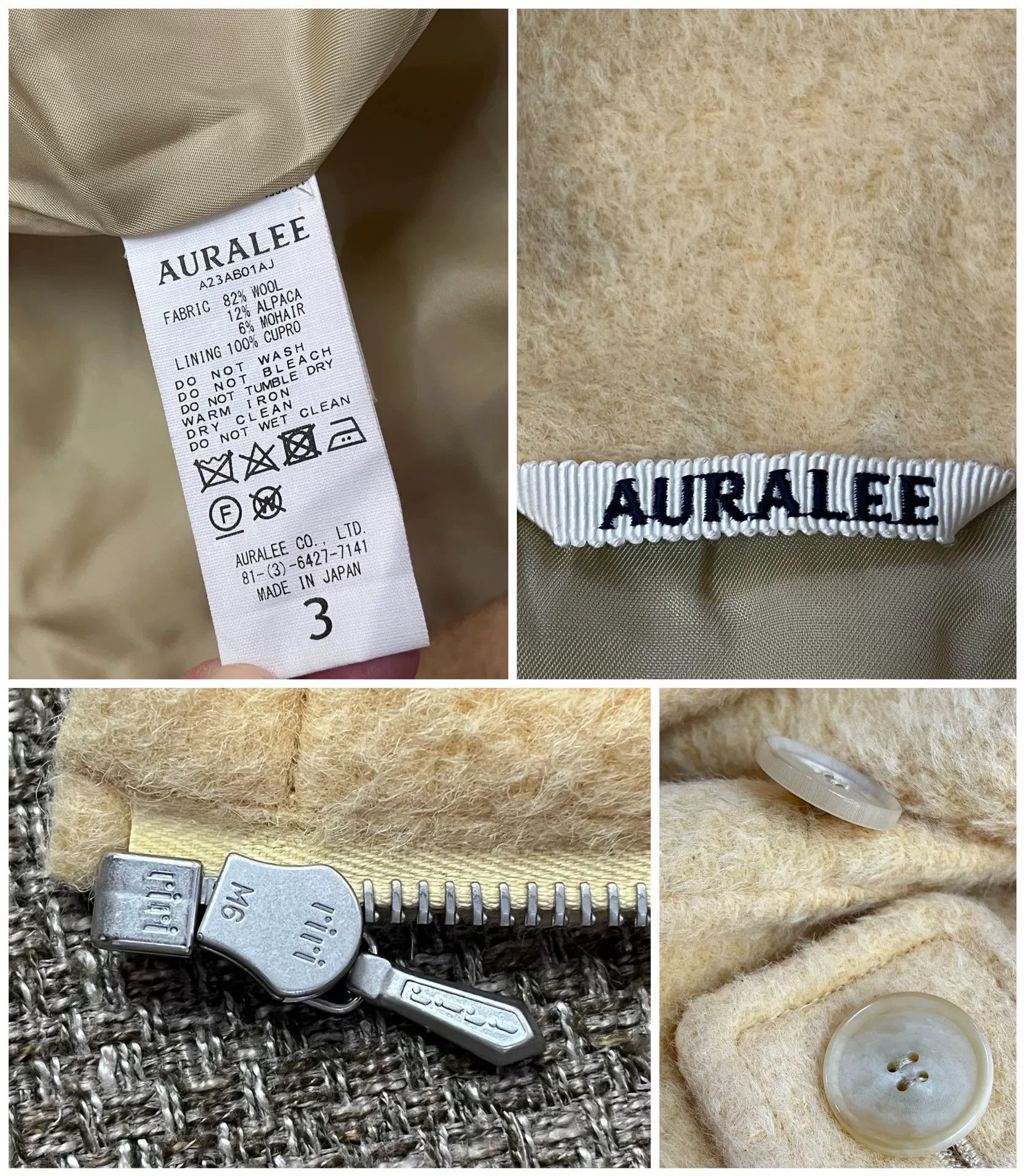 Auralee Auralee Alpaca Zip Blouson Jacket Size US L / EU 52-54 / 3 - 8 Thumbnail