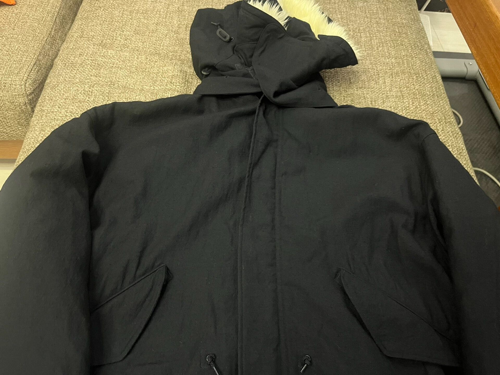 Japanese Brand Leno 23aw Layered Parka Coat Size US M / EU 48-50 / 2 - 3 Thumbnail