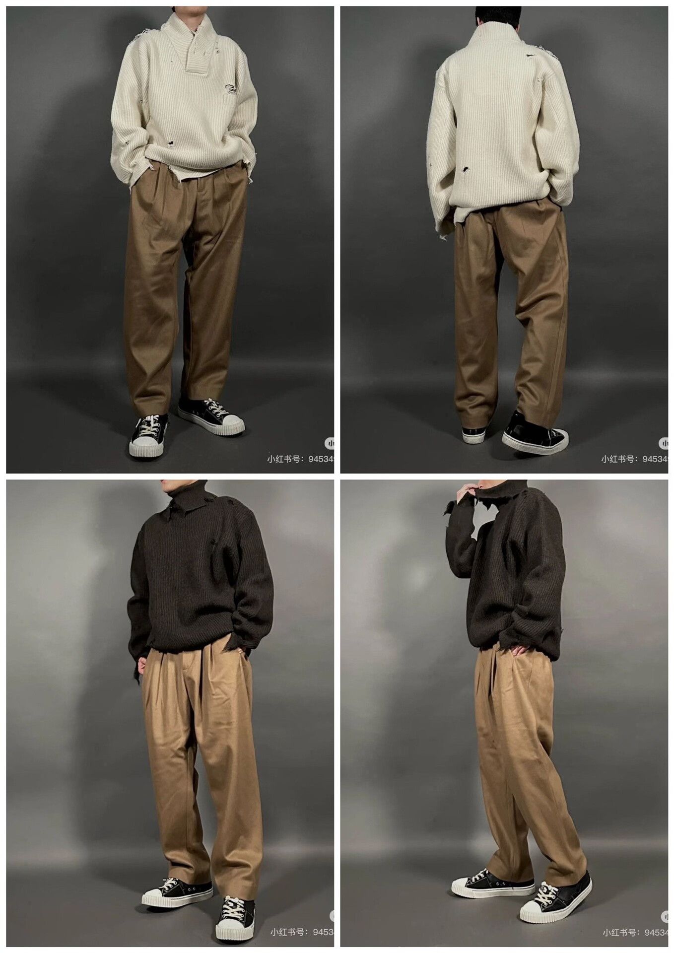 Hed Mayner HED Mayner Wool Pleated Casual Pants Size US 26 / EU 42 - 8 Thumbnail