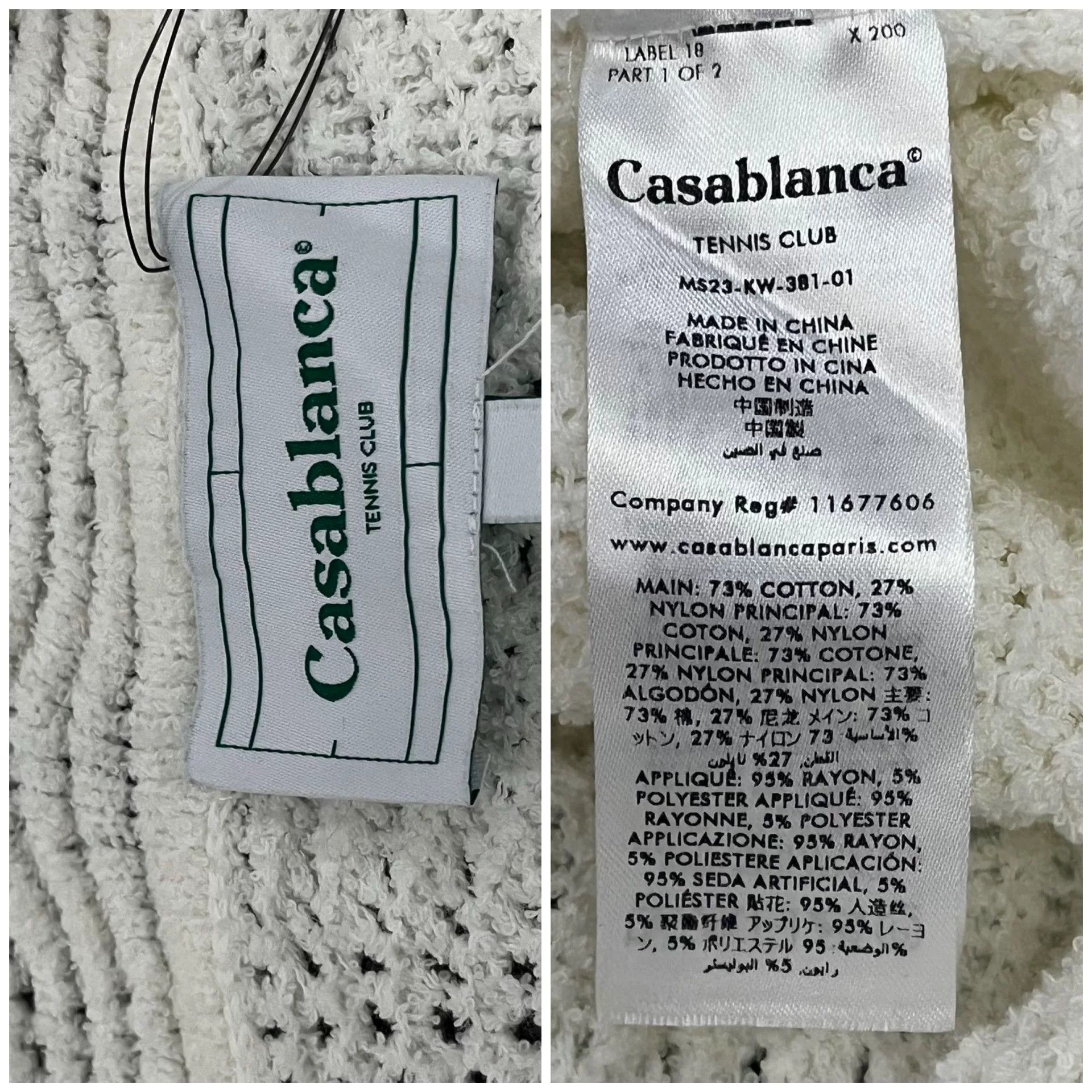Casablanca Casablanca White Knit Sweater Size XXL / US 16-18 / IT 52-54 - 9 Thumbnail