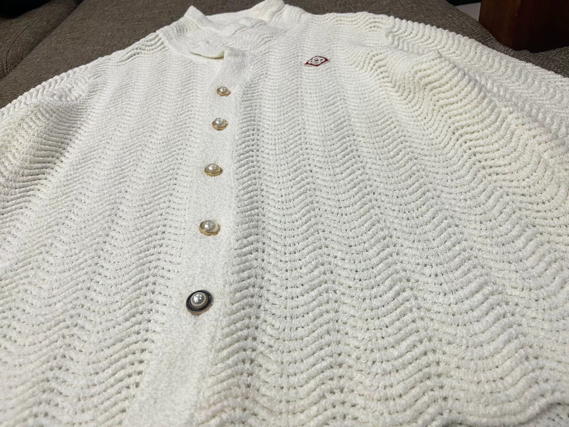 Casablanca Casablanca White Knit Sweater Size XXL / US 16-18 / IT 52-54 - 5 Thumbnail