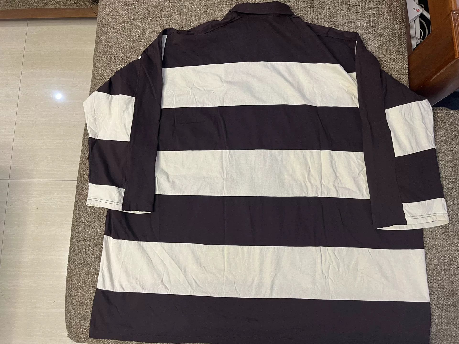 Sunnei Sunnei Striped Oversized Polo Shirt Size XS / US 0-2 / IT 36-38 - 2 Thumbnail