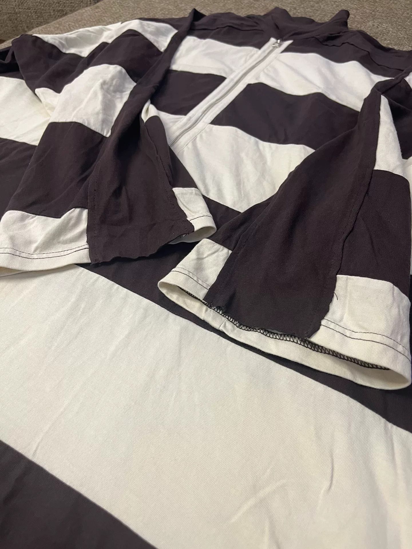 Sunnei Sunnei Striped Oversized Polo Shirt Size XS / US 0-2 / IT 36-38 - 3 Thumbnail