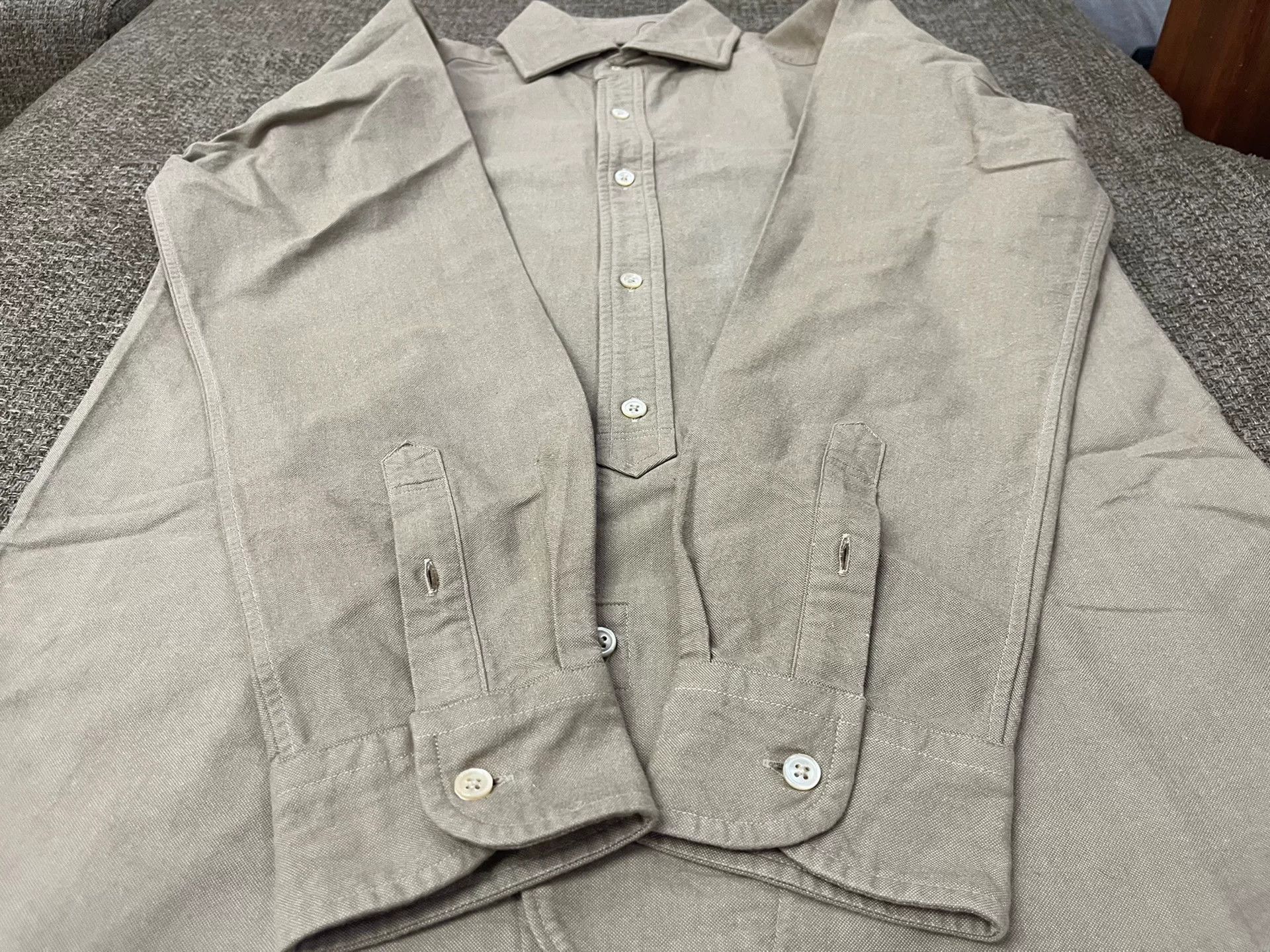Nigel Cabourn Nigel Cabourn Military Officer Shirt Size US M / EU 48-50 / 2 - 4 Thumbnail