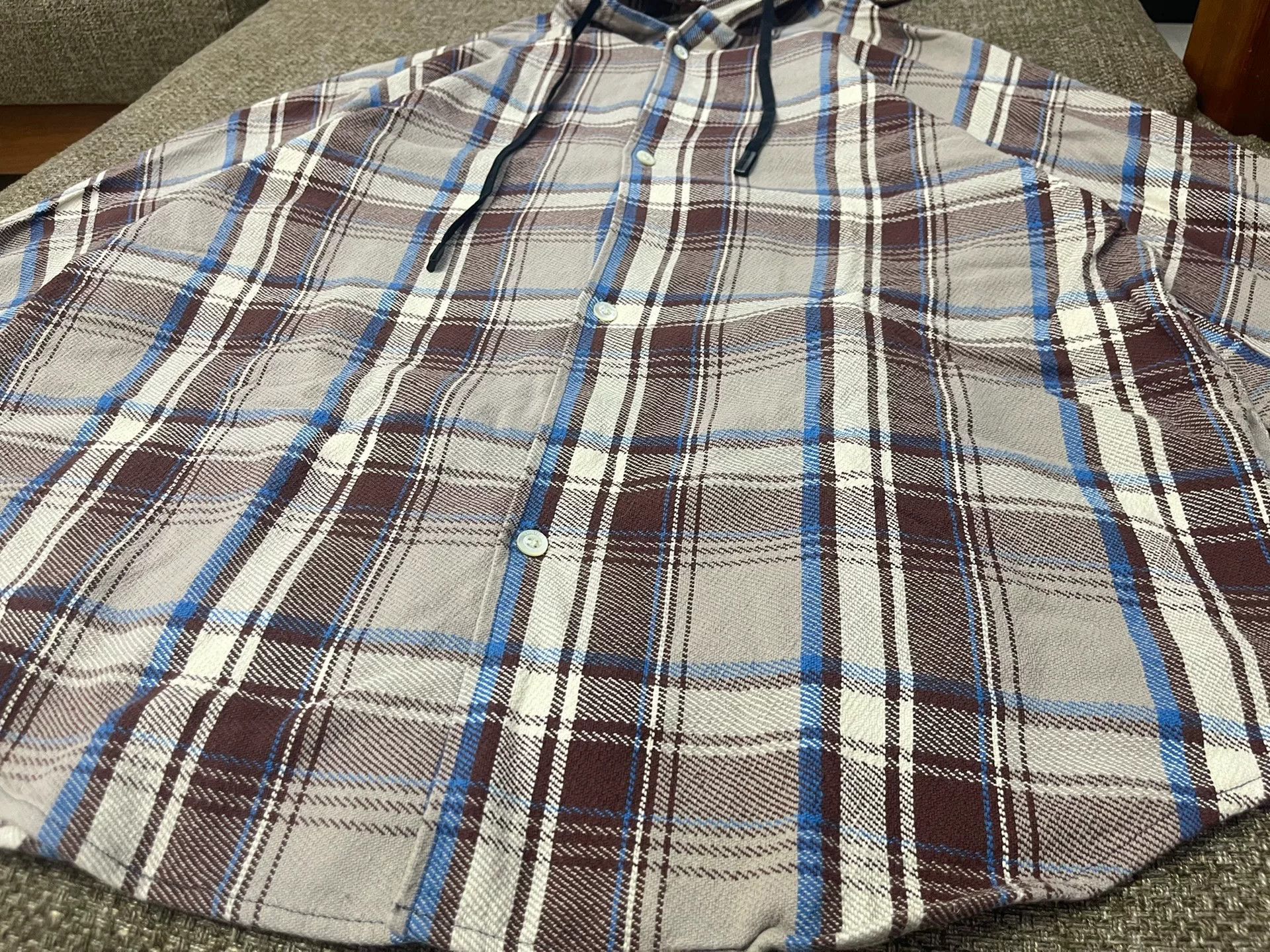 N.Hoolywood N.HOOLYWOOD Hooded Shirt for Men Size US L / EU 52-54 / 3 - 4 Thumbnail