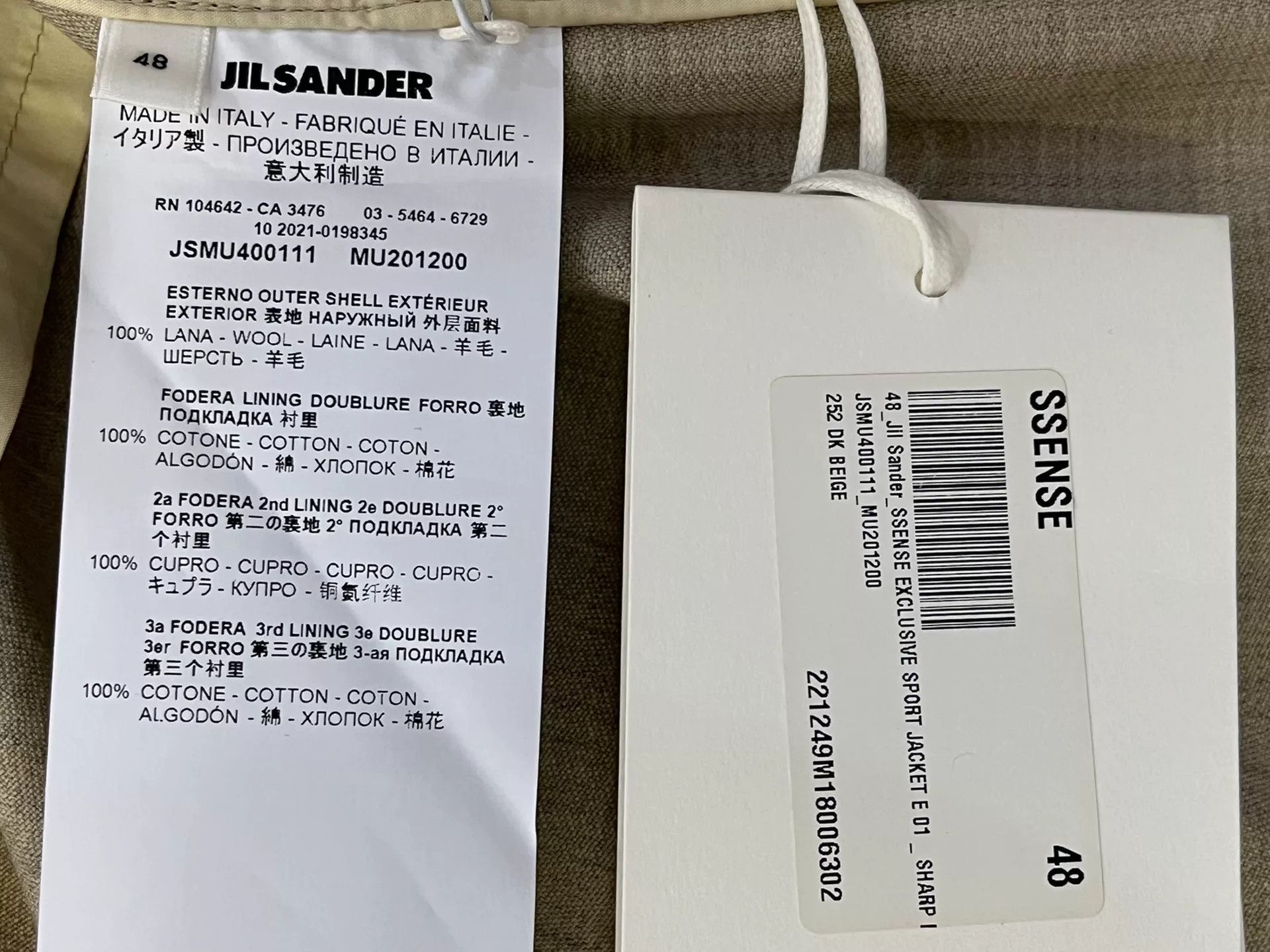 Jil Sander Jil Sander Wool Jacket with Big Pockets Size US L / EU 52-54 / 3 - 6 Thumbnail