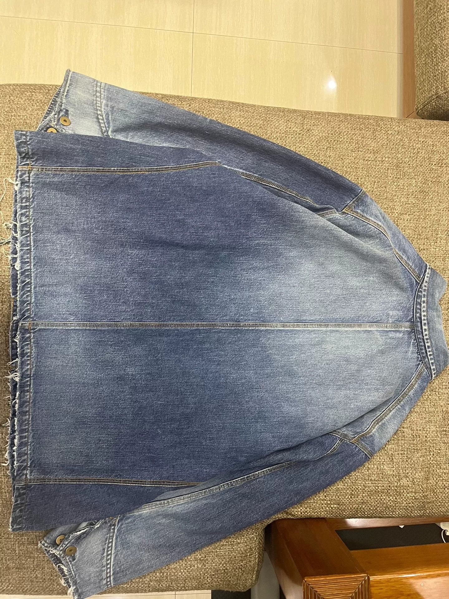 Japanese Brand KAMIYA 23AW Denim Coverall Jacket Size US M / EU 48-50 / 2 - 2 Thumbnail