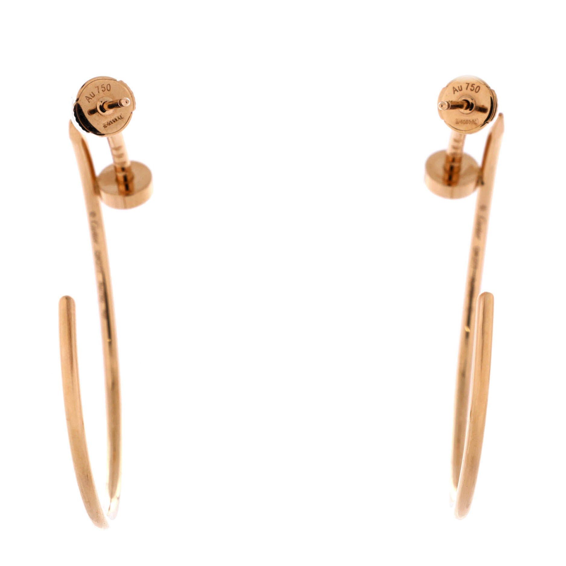 Cartier Juste un Clou Hoop Earrings Size ONE SIZE - 4 Thumbnail