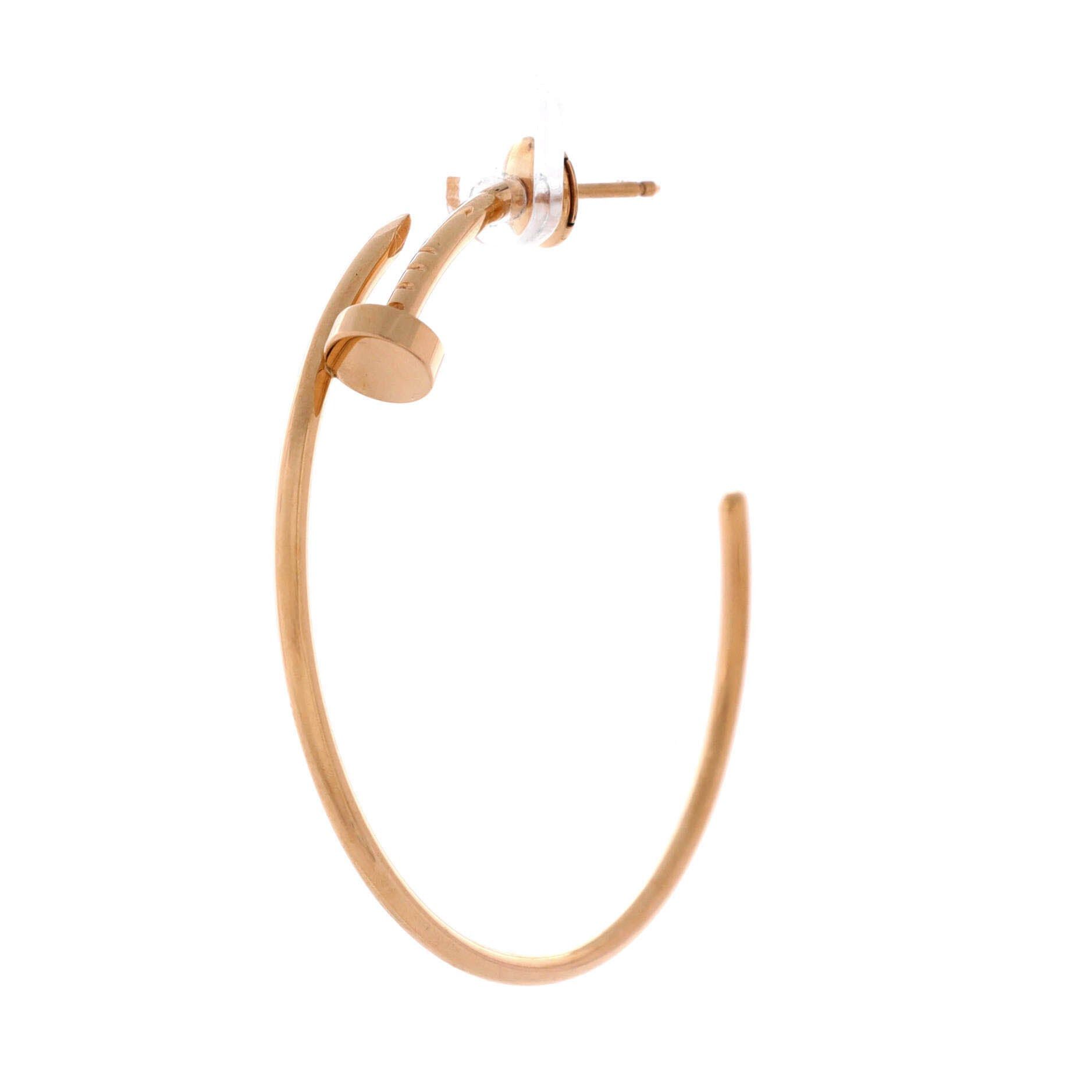 Cartier Juste un Clou Hoop Earrings Size ONE SIZE - 3 Thumbnail