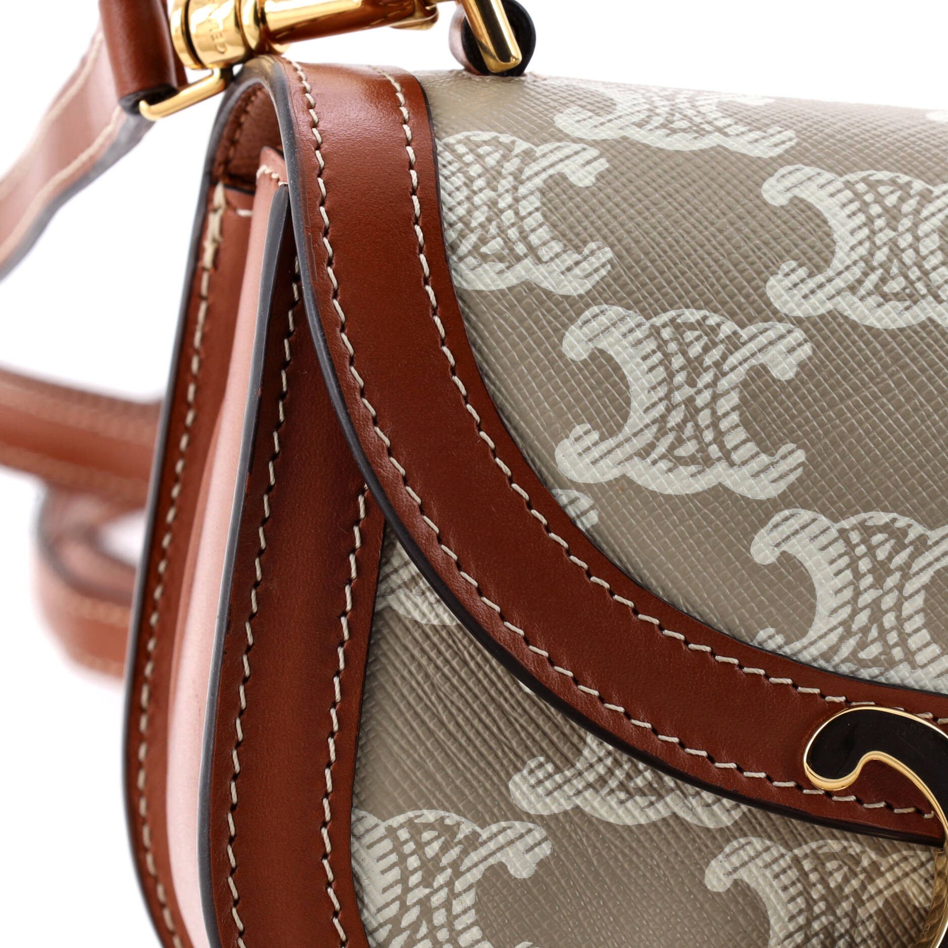 Celine Triomphe Besace Clea Top Handle Flap Bag Size ONE SIZE - 6 Thumbnail