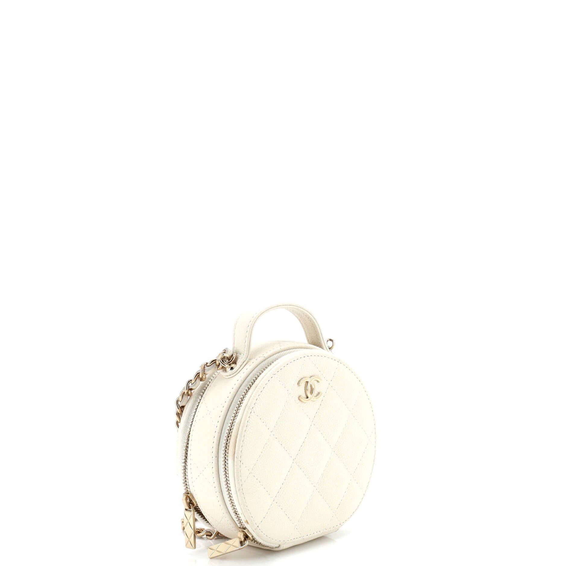 Chanel Handle with Care Round Vanity Case with Chain Size ONE SIZE - 3 Thumbnail