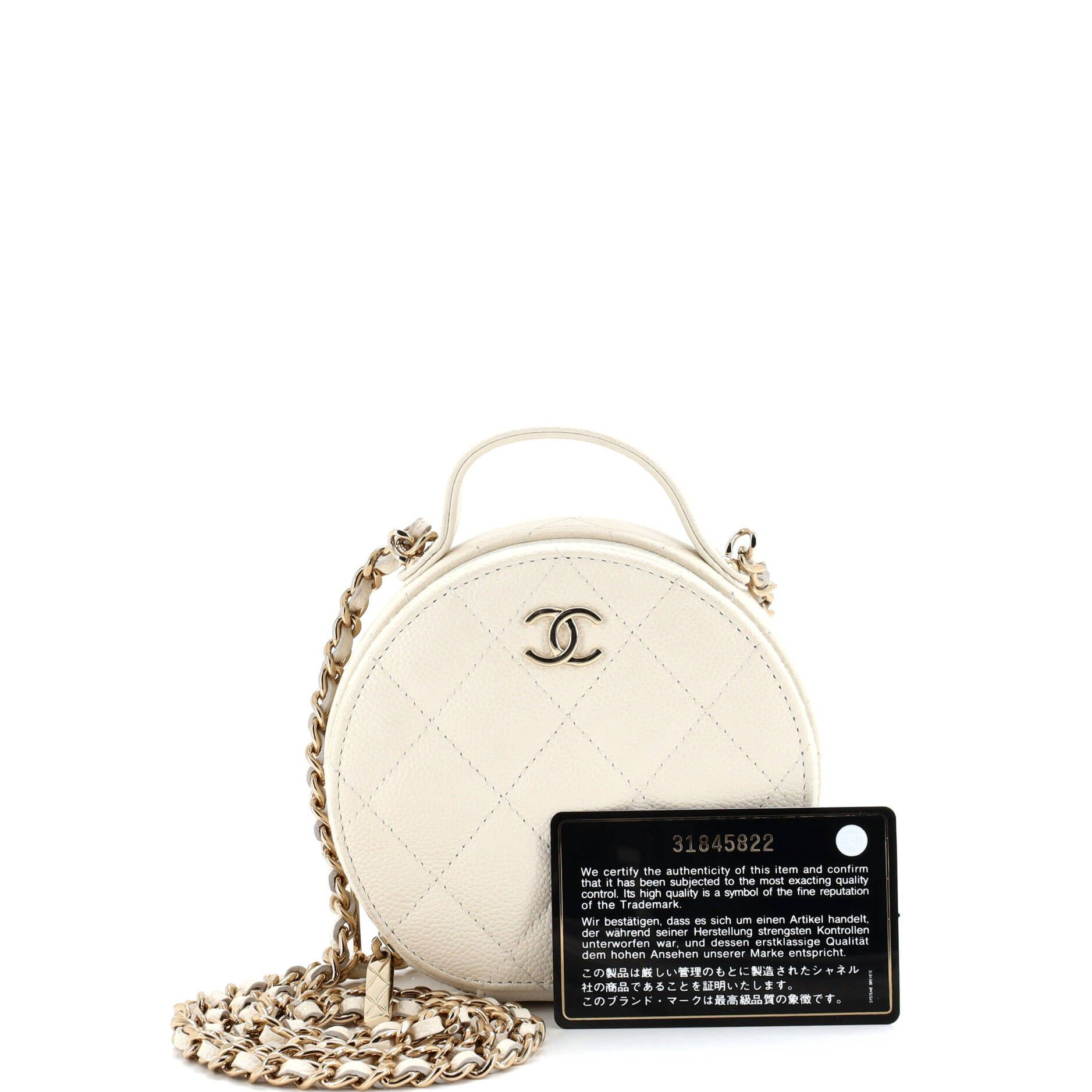 Chanel Handle with Care Round Vanity Case with Chain Size ONE SIZE - 2 Thumbnail