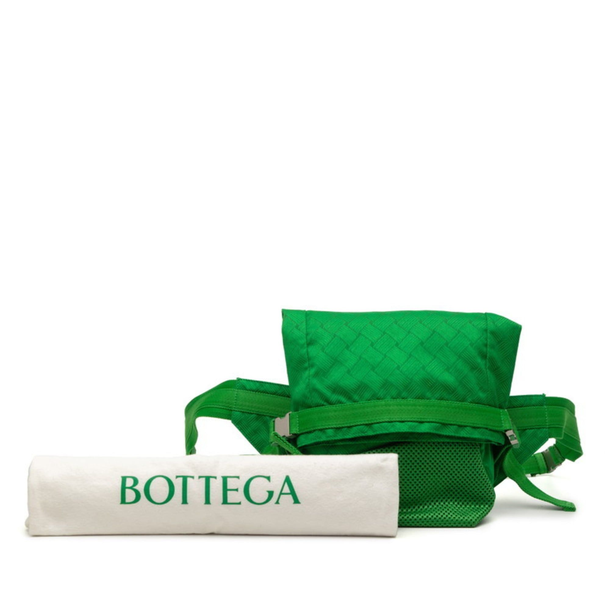 Bottega Veneta Bottega Veneta Intrecciato Body Bag Green Nylon Women's BOTTEGAVENETA Size ONE SIZE - 7 Thumbnail