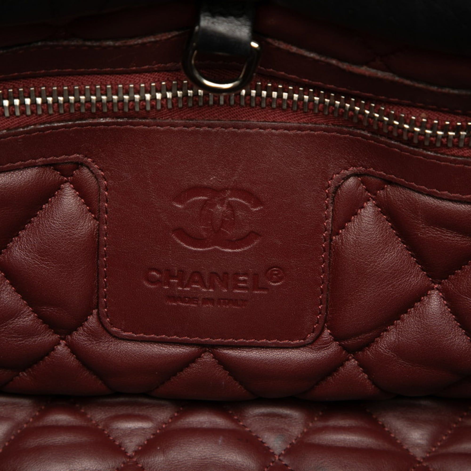 Chanel CHANEL Coco Cocoon PM Tote Bag, Black Leather, Women's Size ONE SIZE - 5 Thumbnail